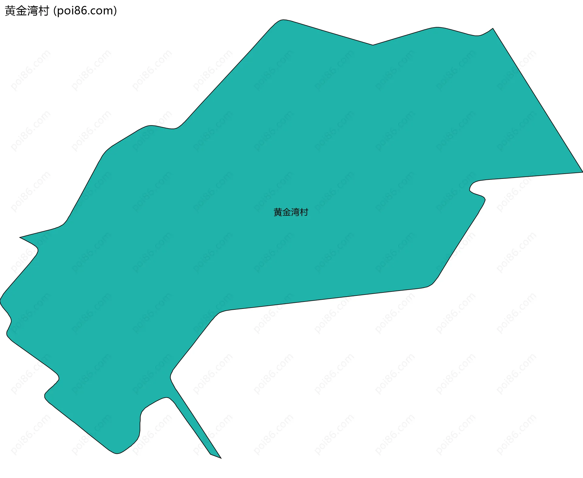 黄金湾村边界地图