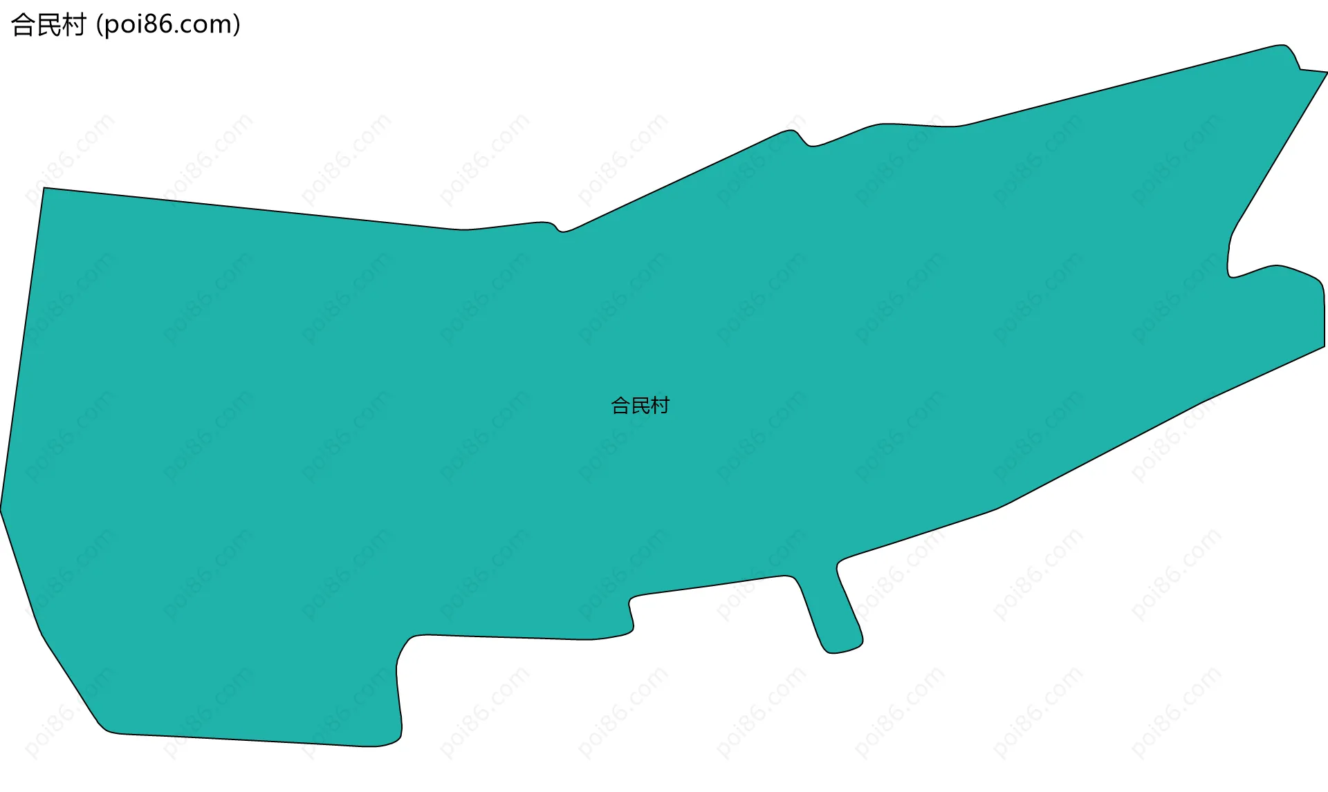 合民村边界地图