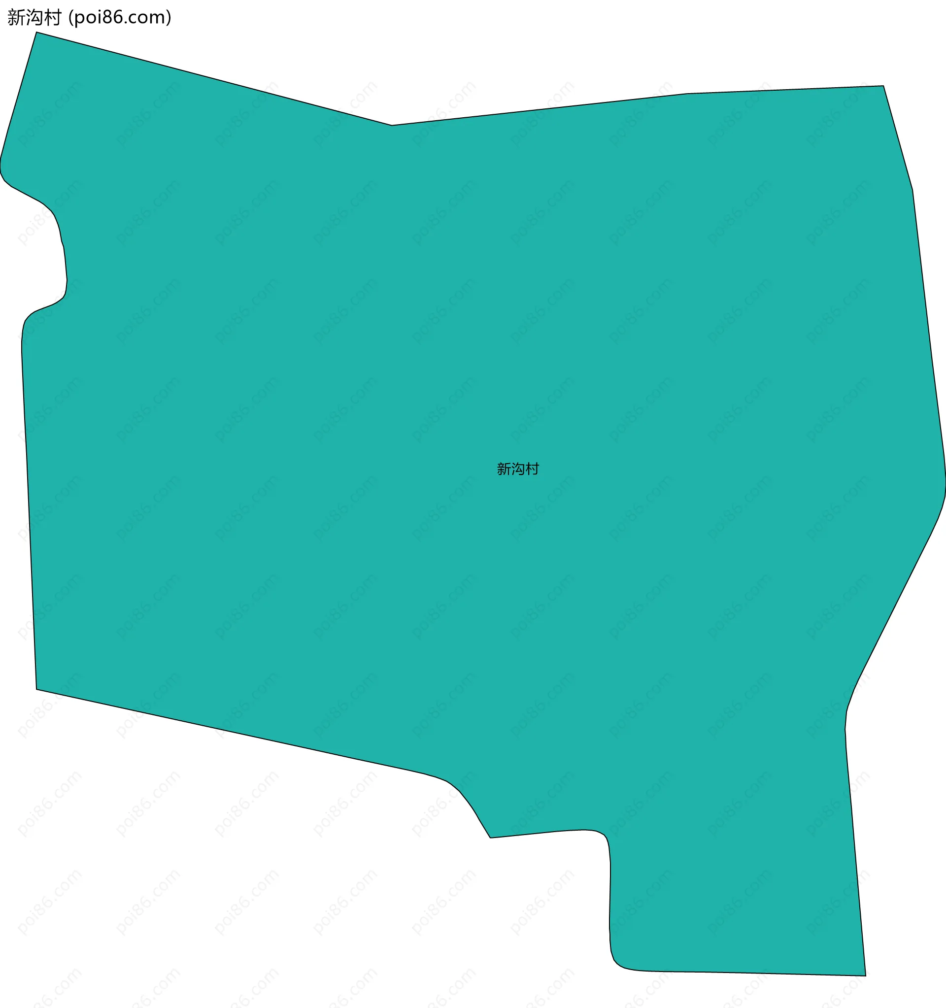 新沟村边界地图