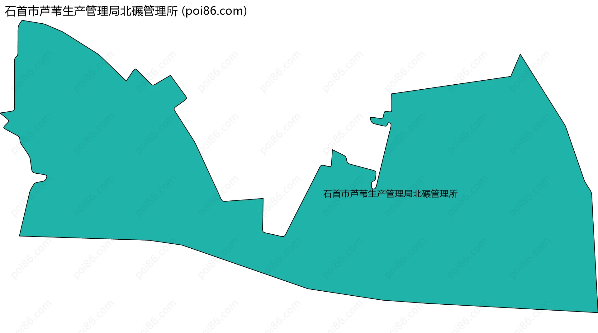 石首市芦苇生产管理局北碾管理所边界地图