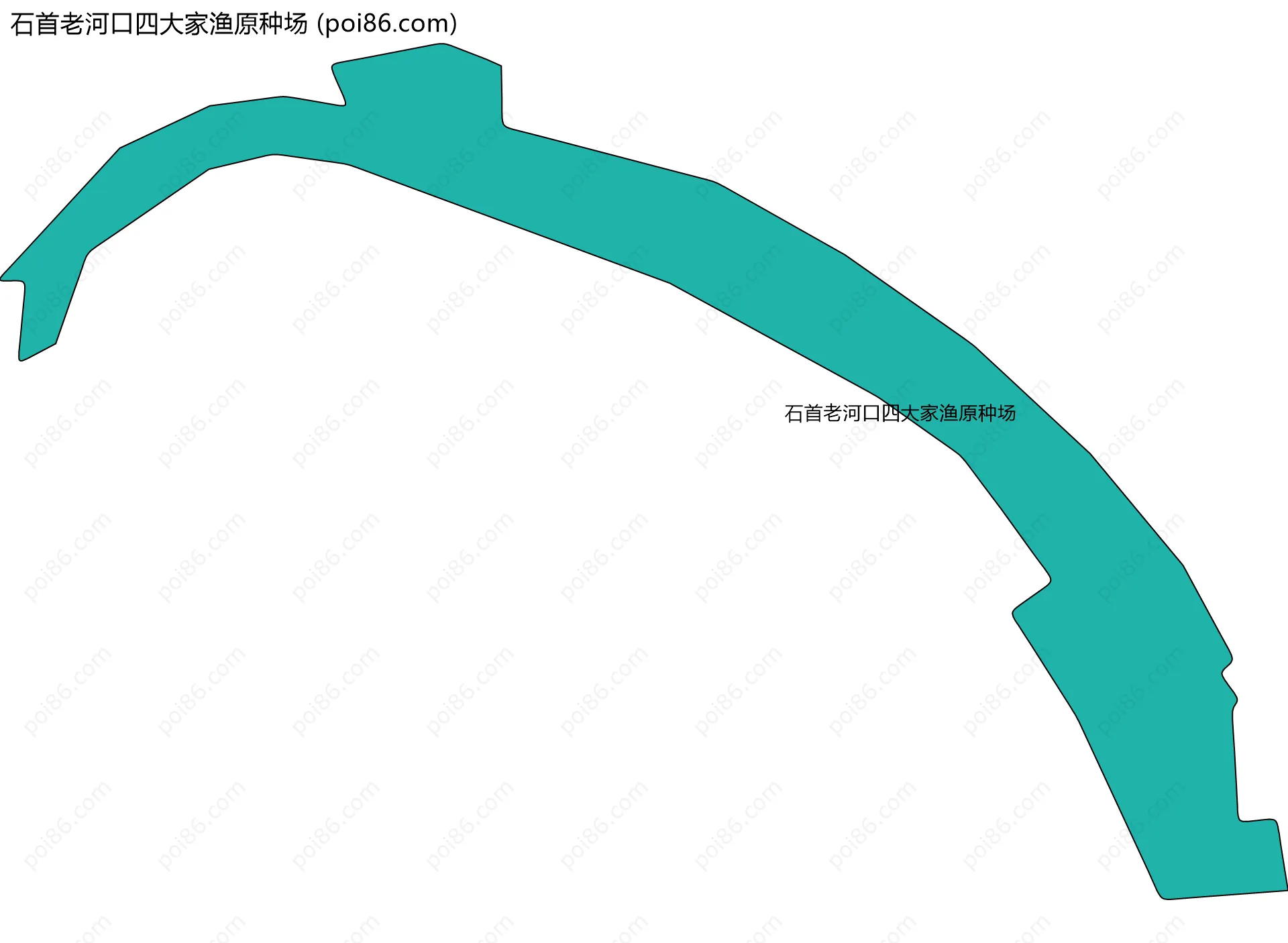 石首老河口四大家渔原种场边界地图