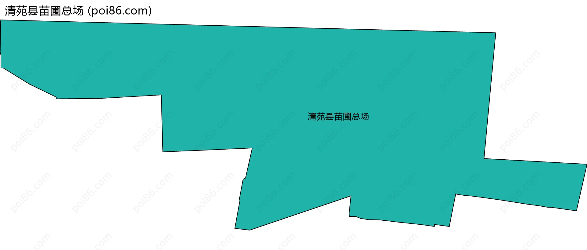 清苑县苗圃总场边界地图