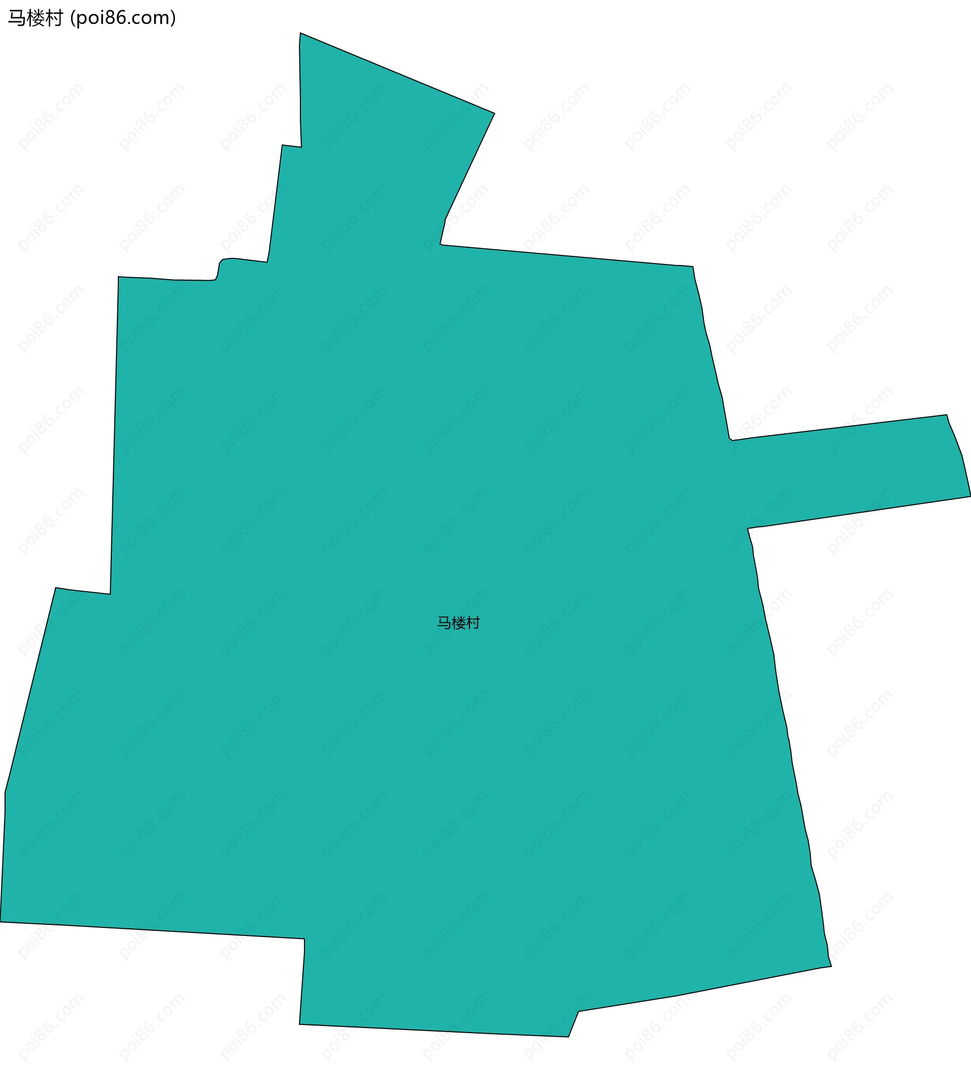 马楼村边界地图