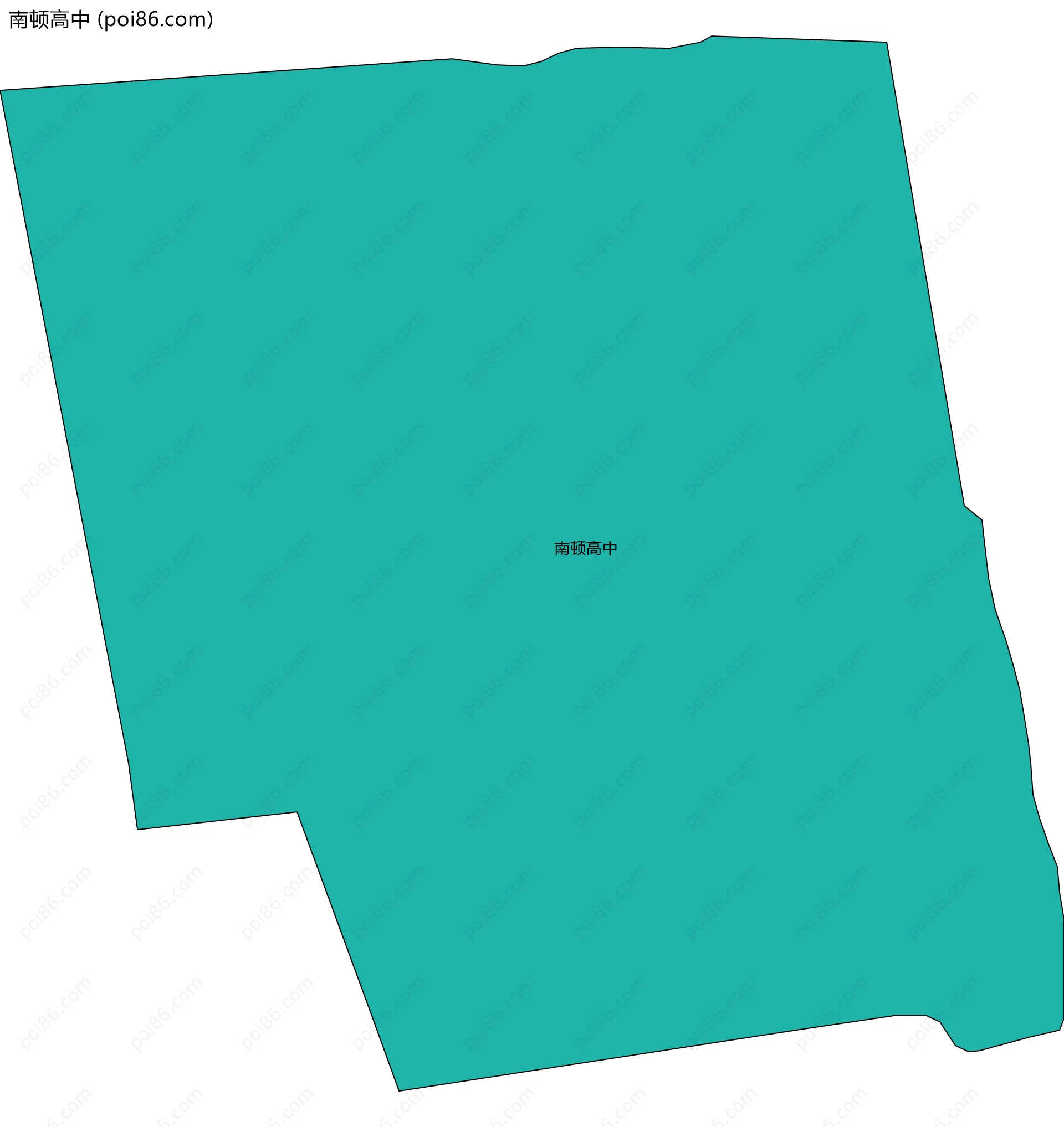 南顿高中边界地图