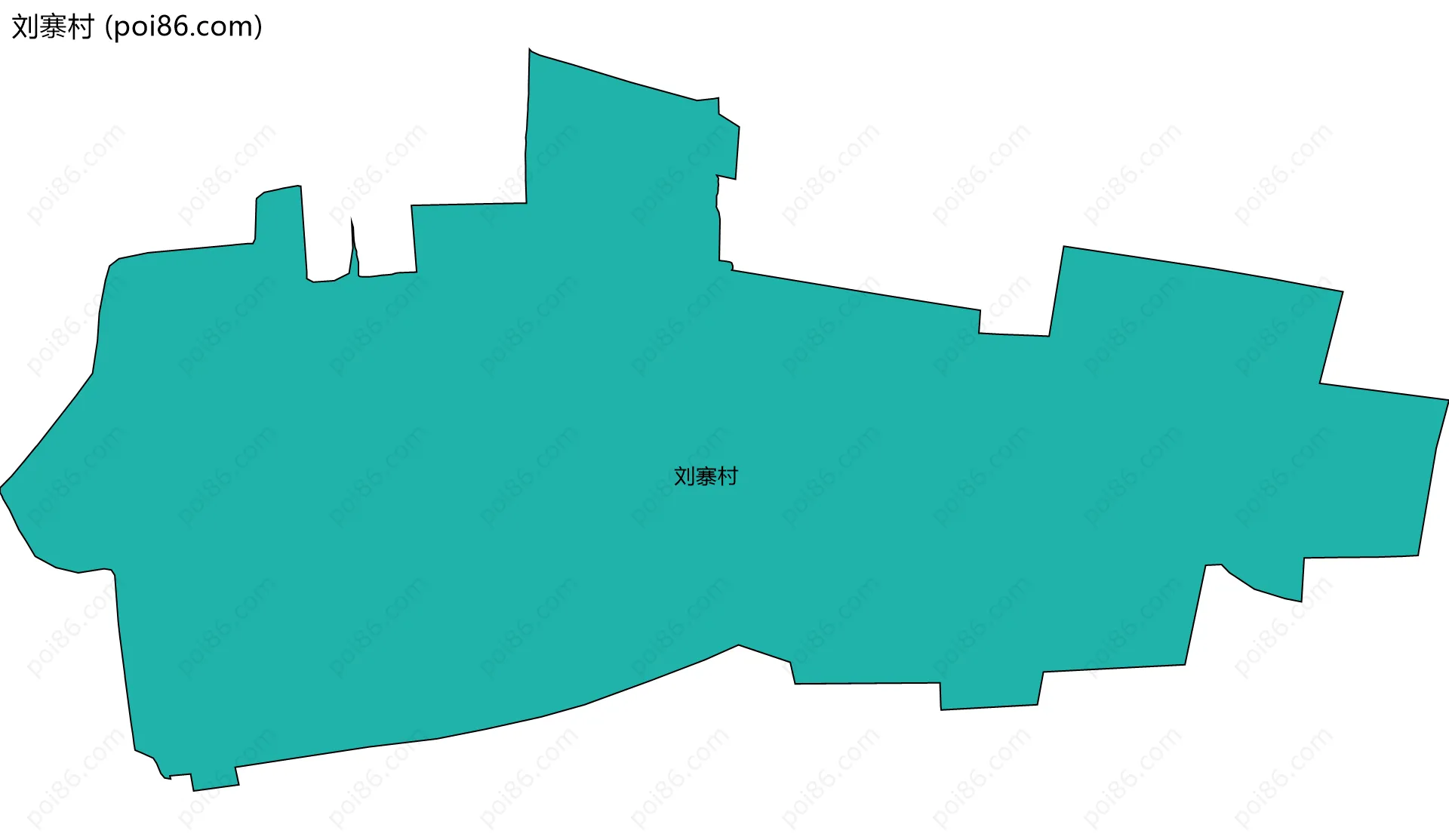 刘寨村边界地图