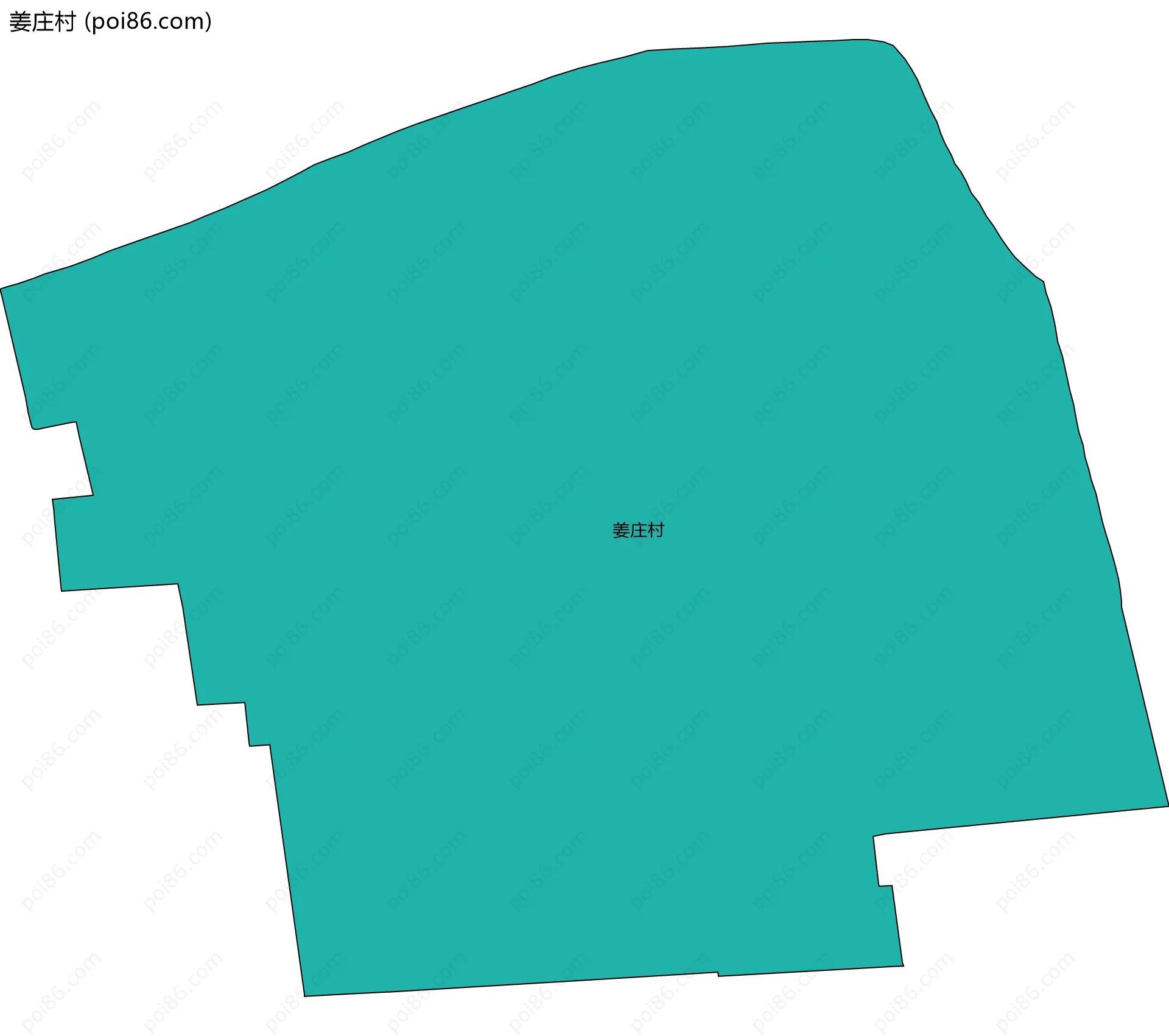 姜庄村边界地图