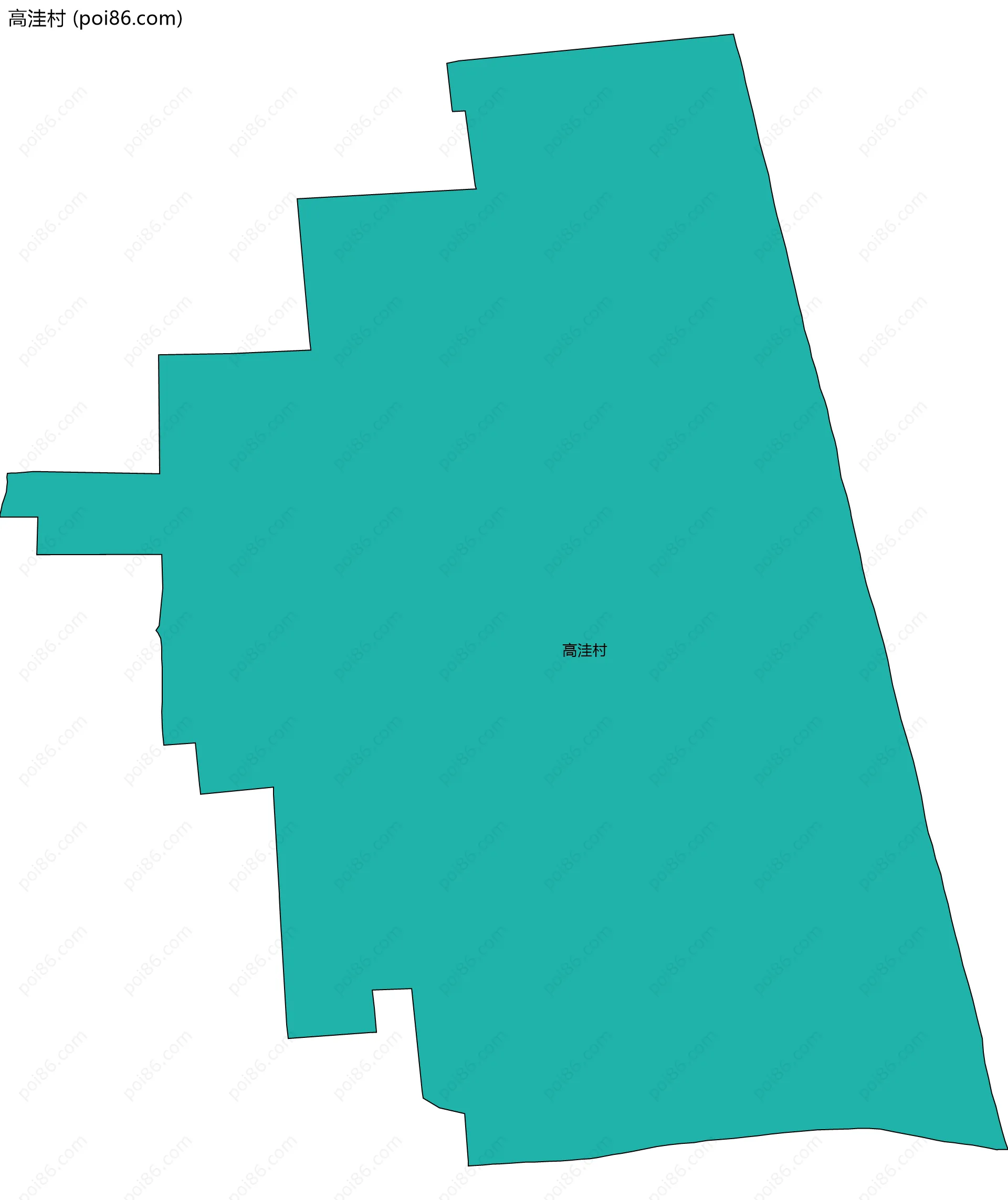 高洼村边界地图