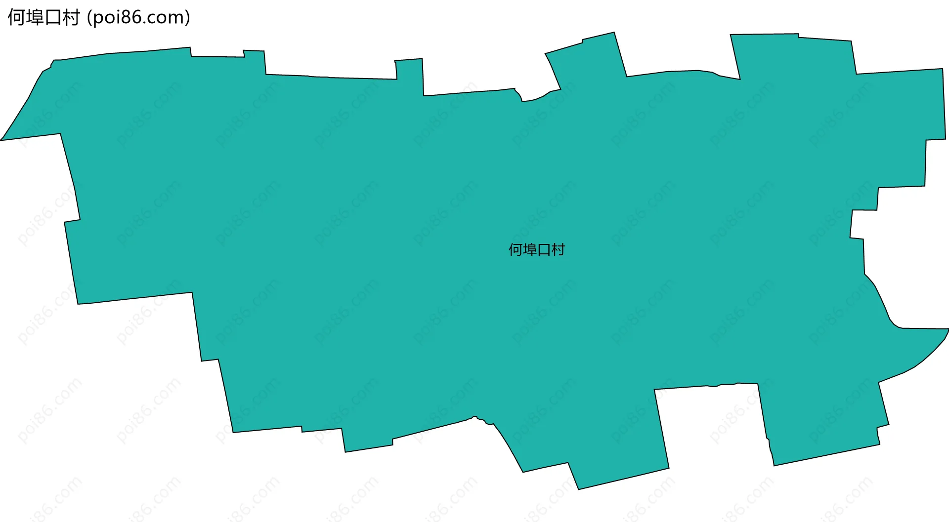 何埠口村边界地图