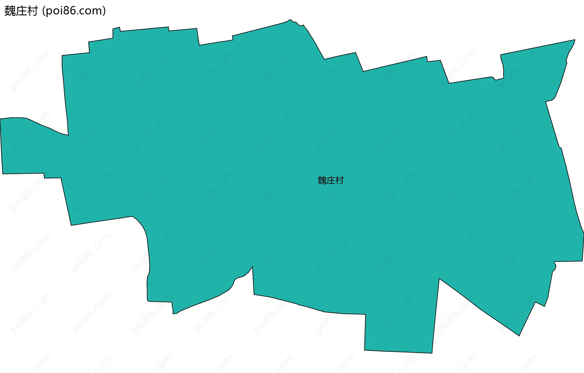 魏庄村边界地图