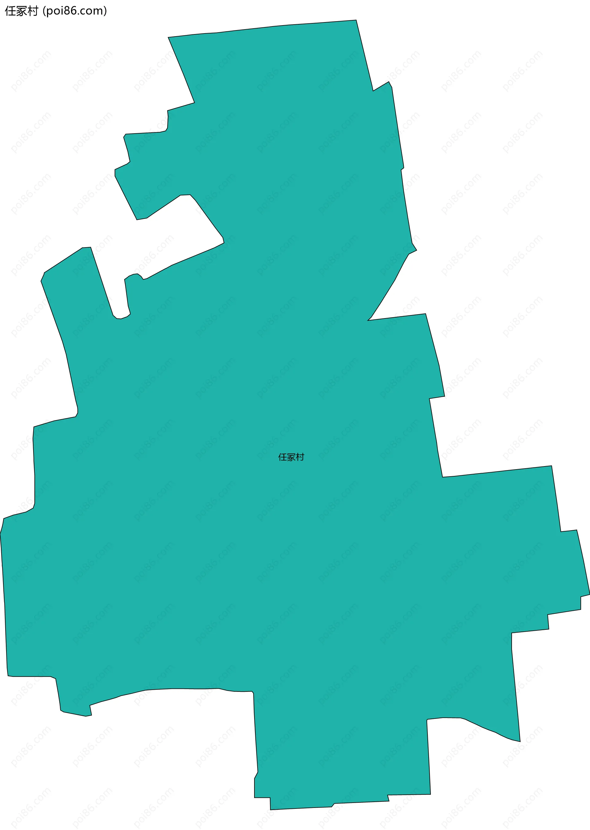 任冢村边界地图