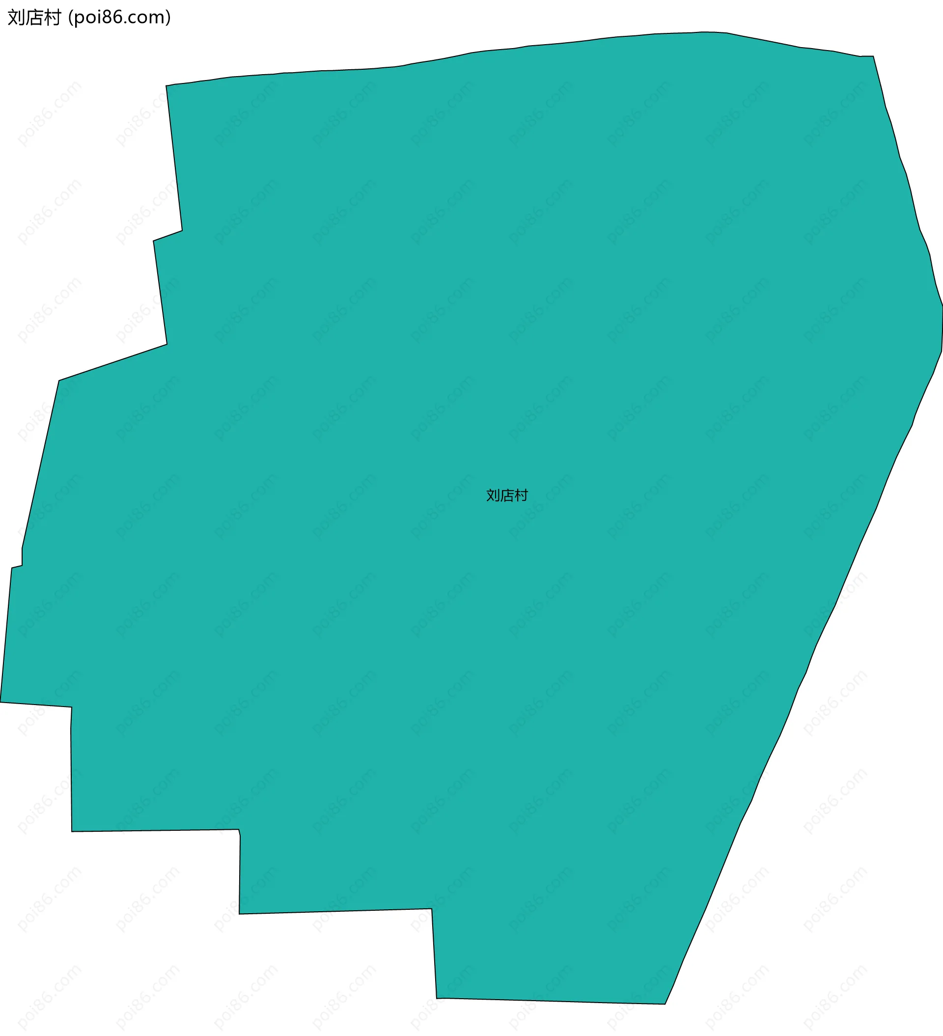 刘店村边界地图