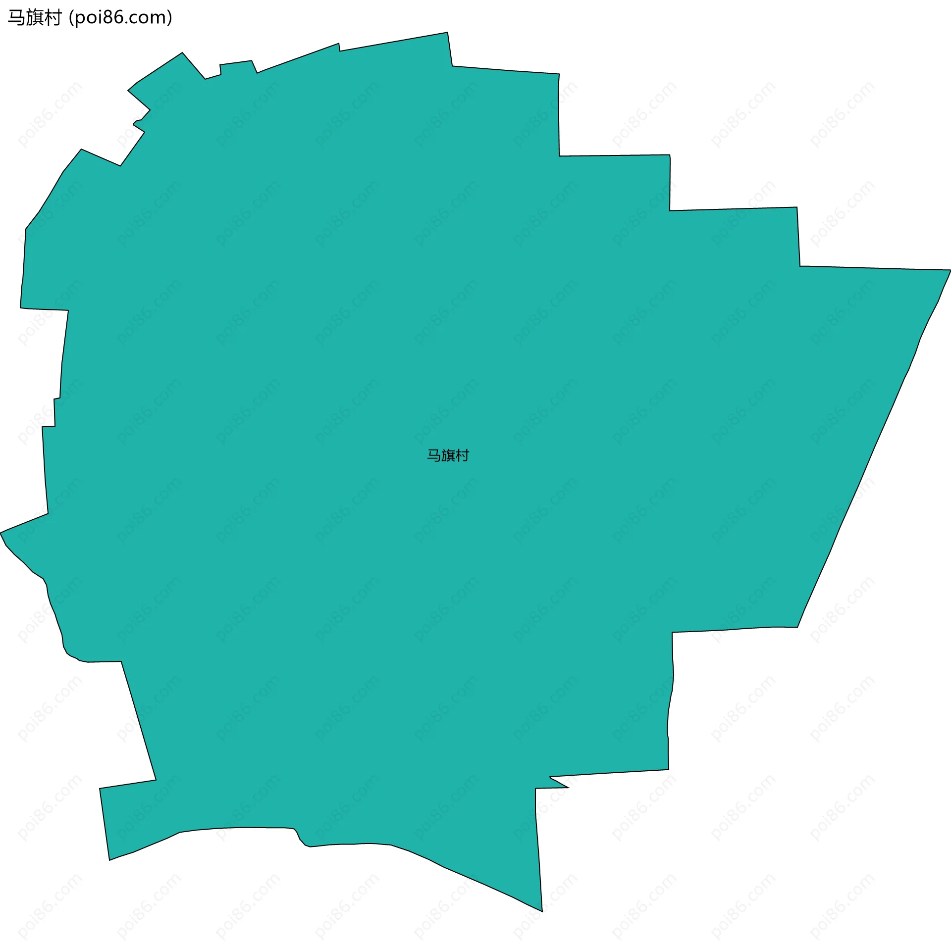 马旗村边界地图