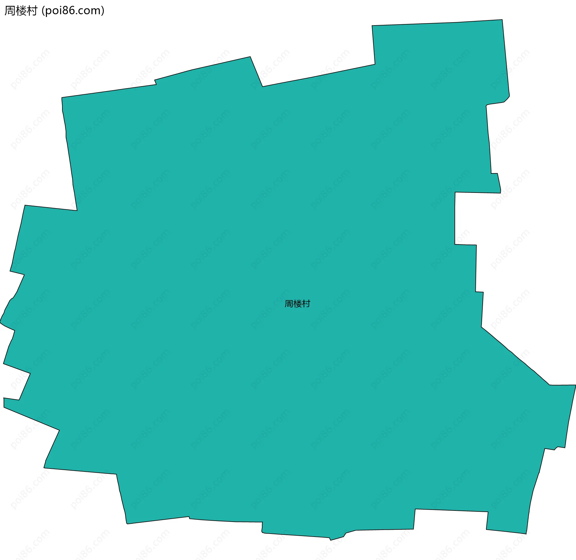 周楼村边界地图