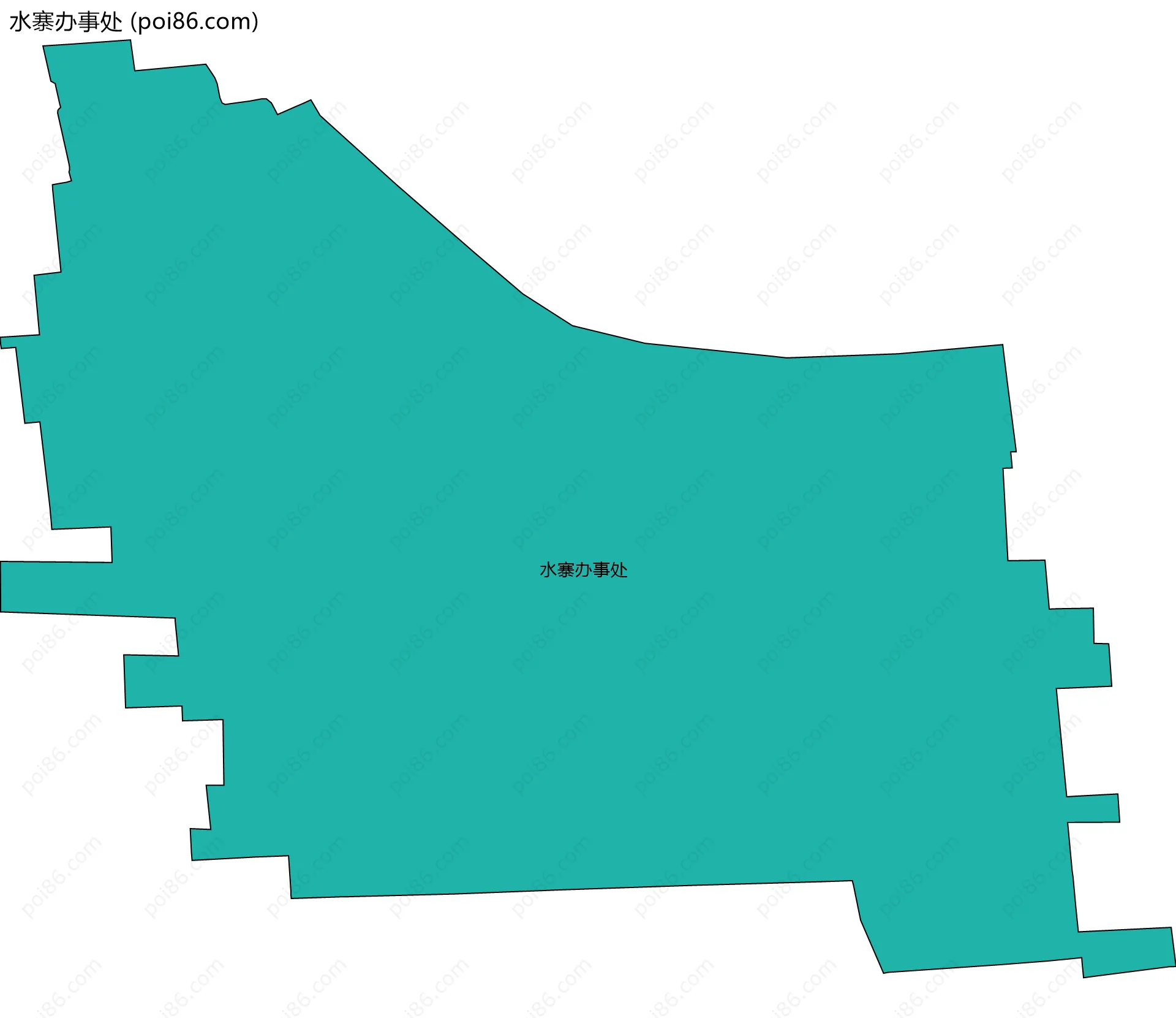 水寨办事处边界地图