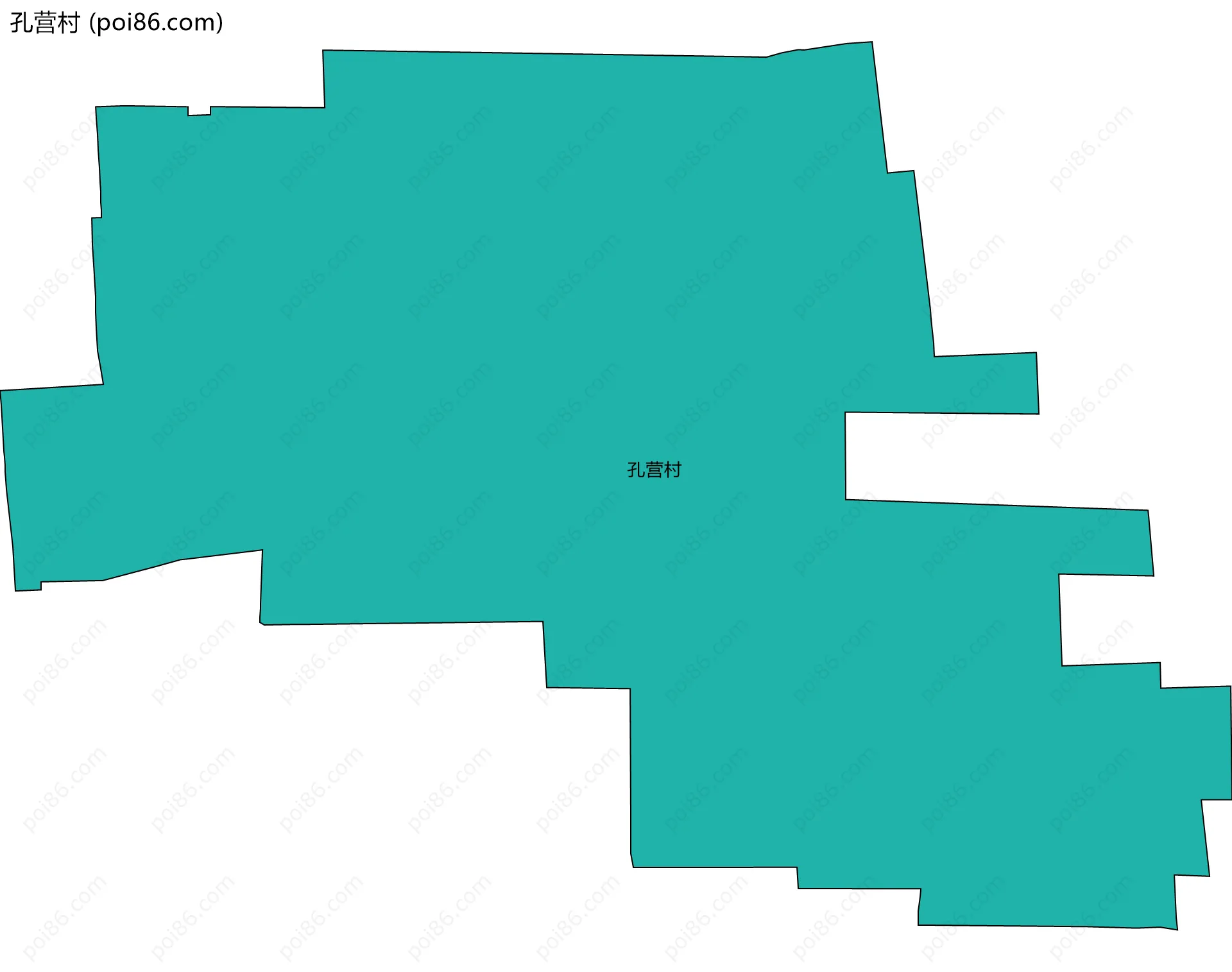 孔营村边界地图