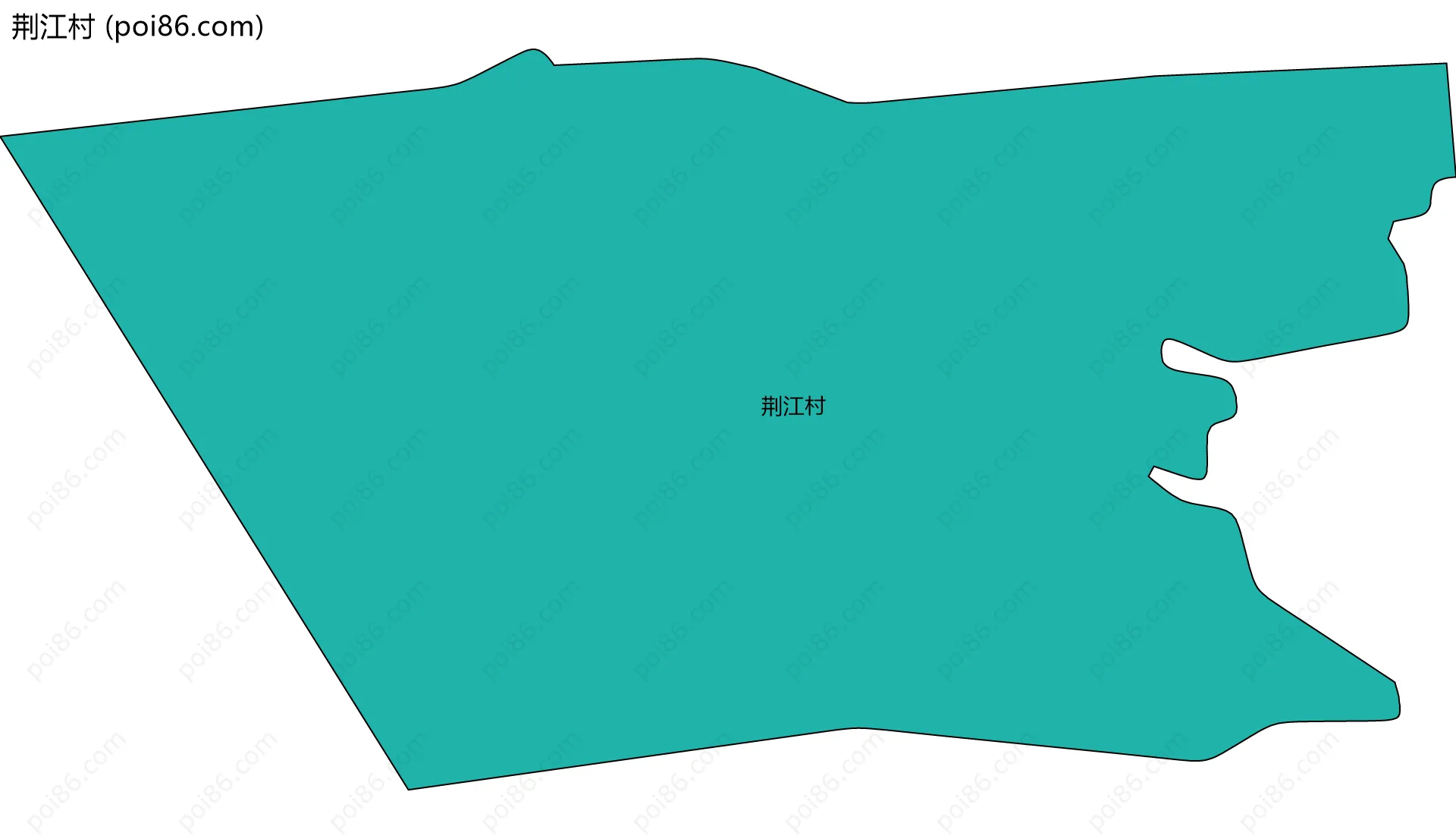 荆江村边界地图