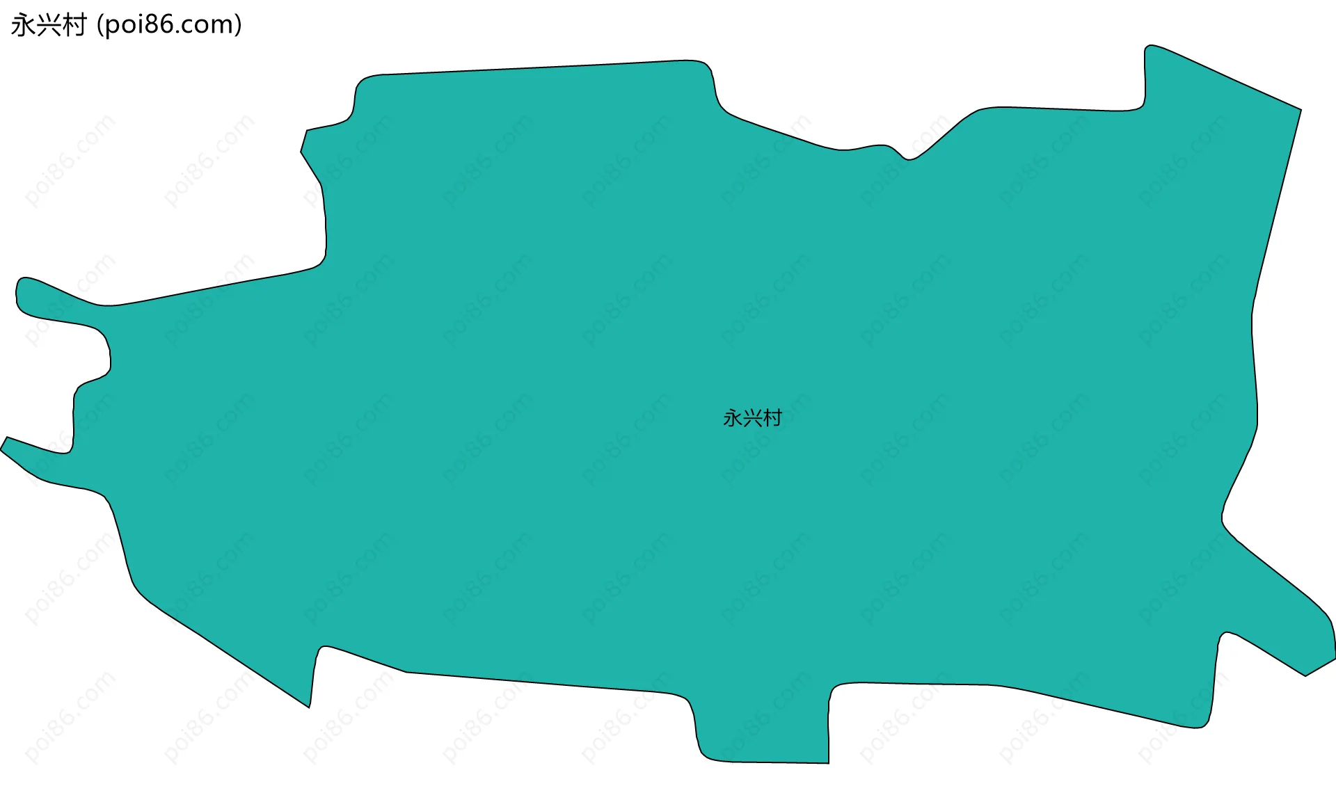 永兴村边界地图