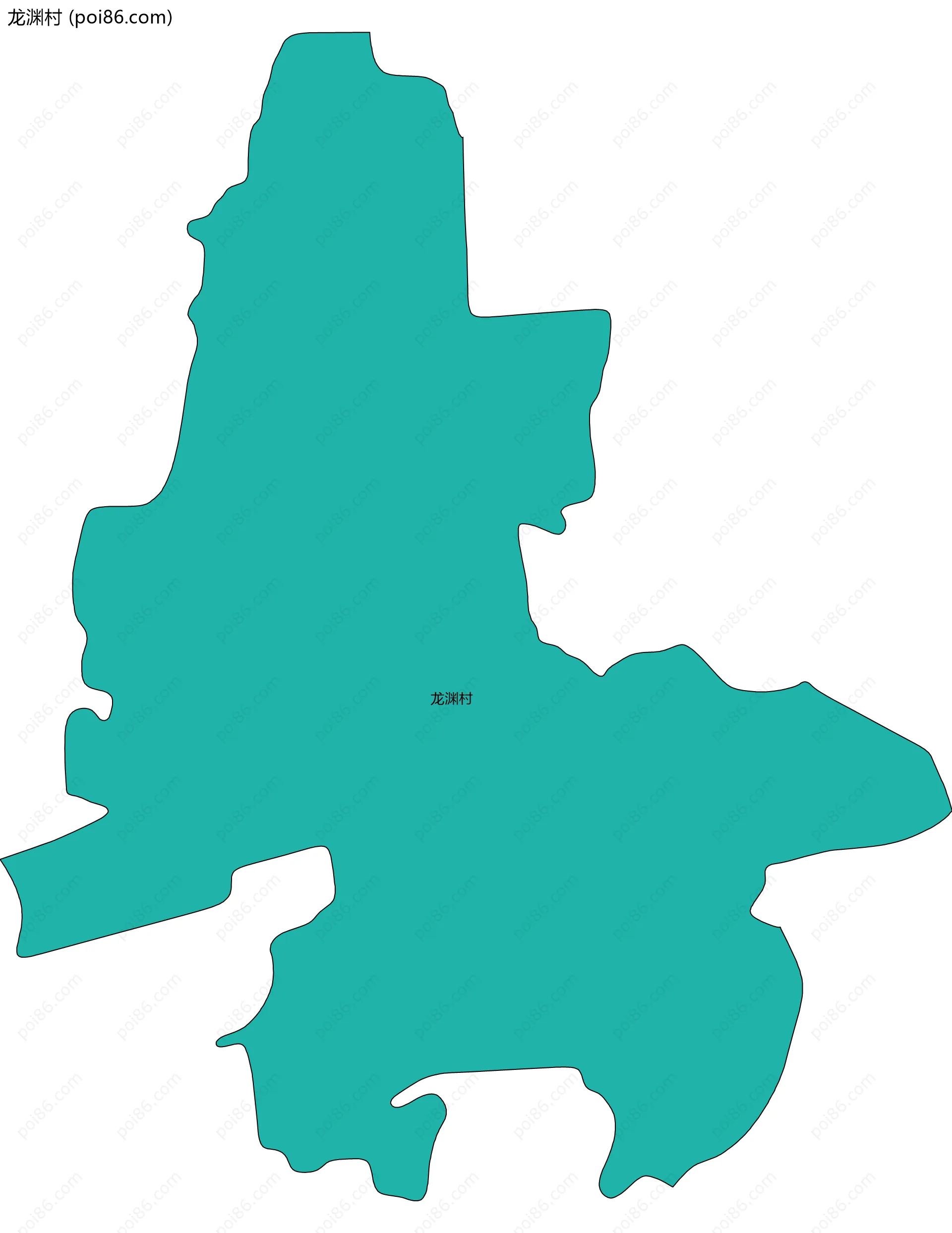 龙渊村边界地图