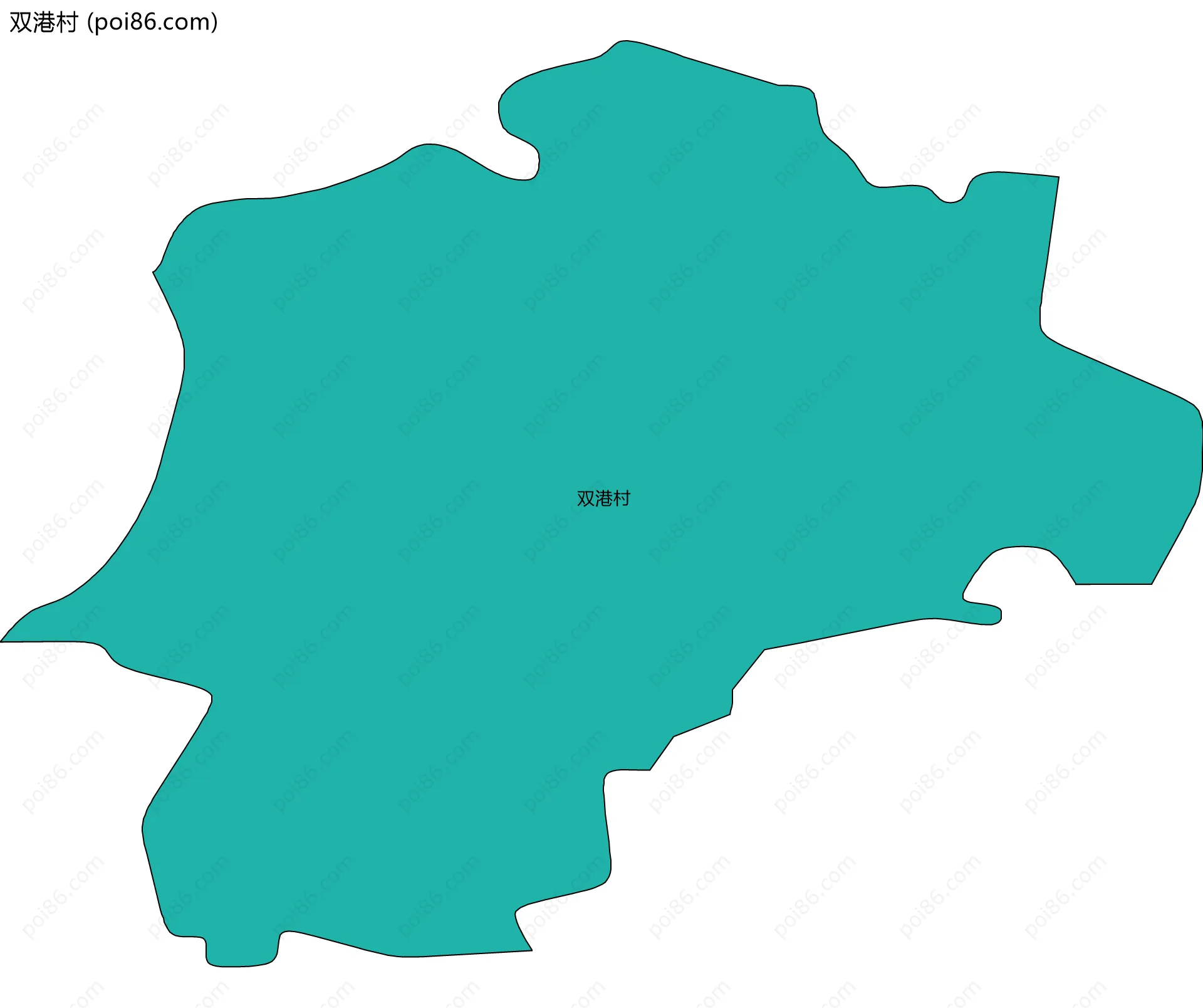 双港村边界地图