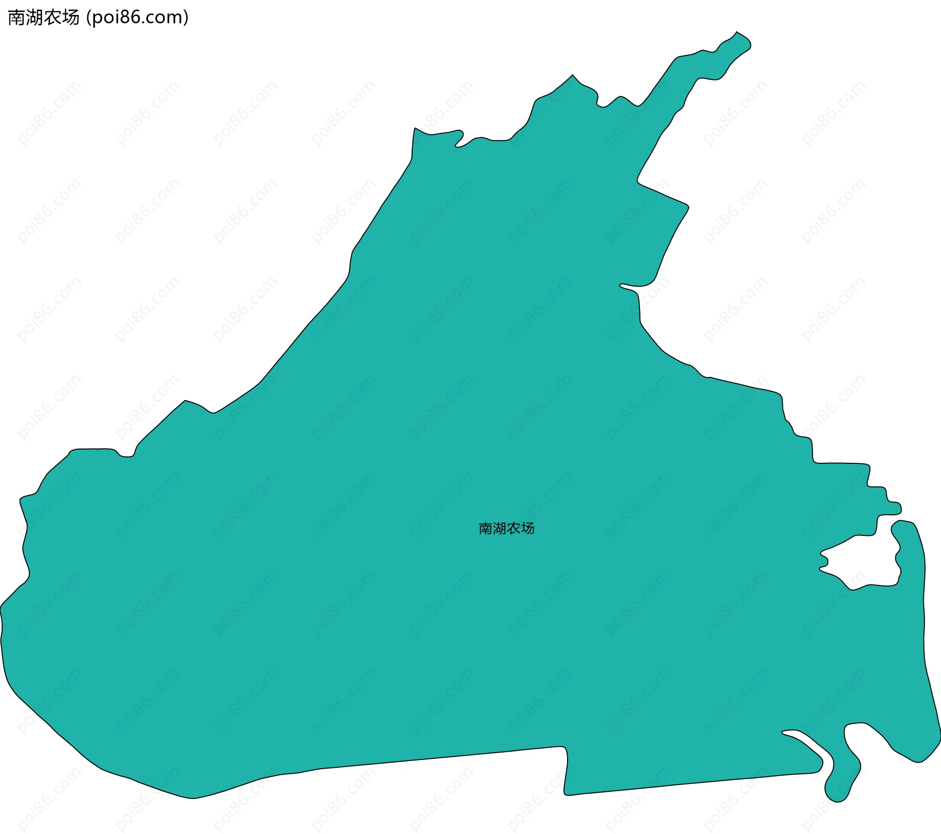 南湖农场边界地图