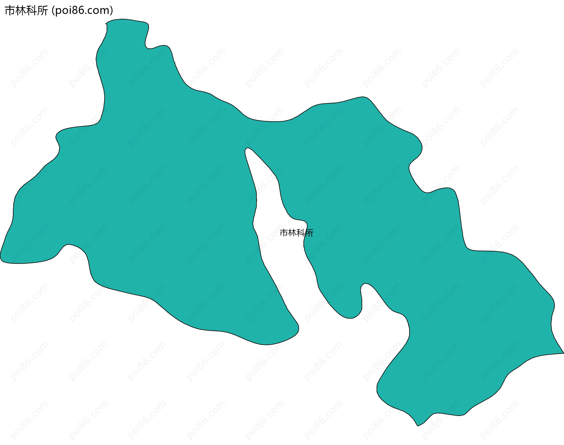 市林科所边界地图