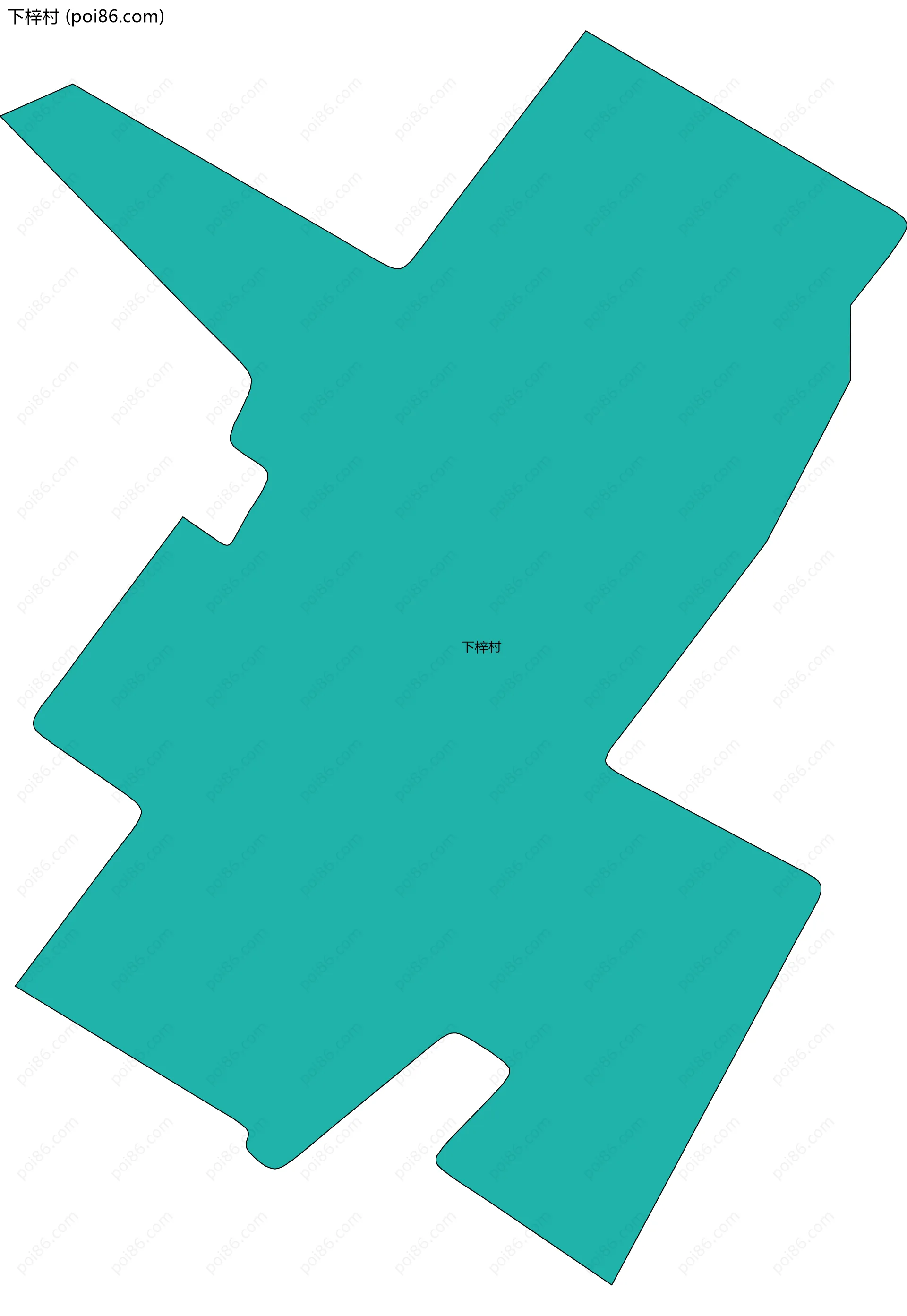 下梓村边界地图