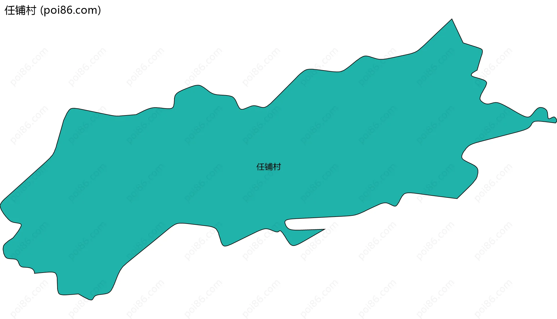 任铺村边界地图