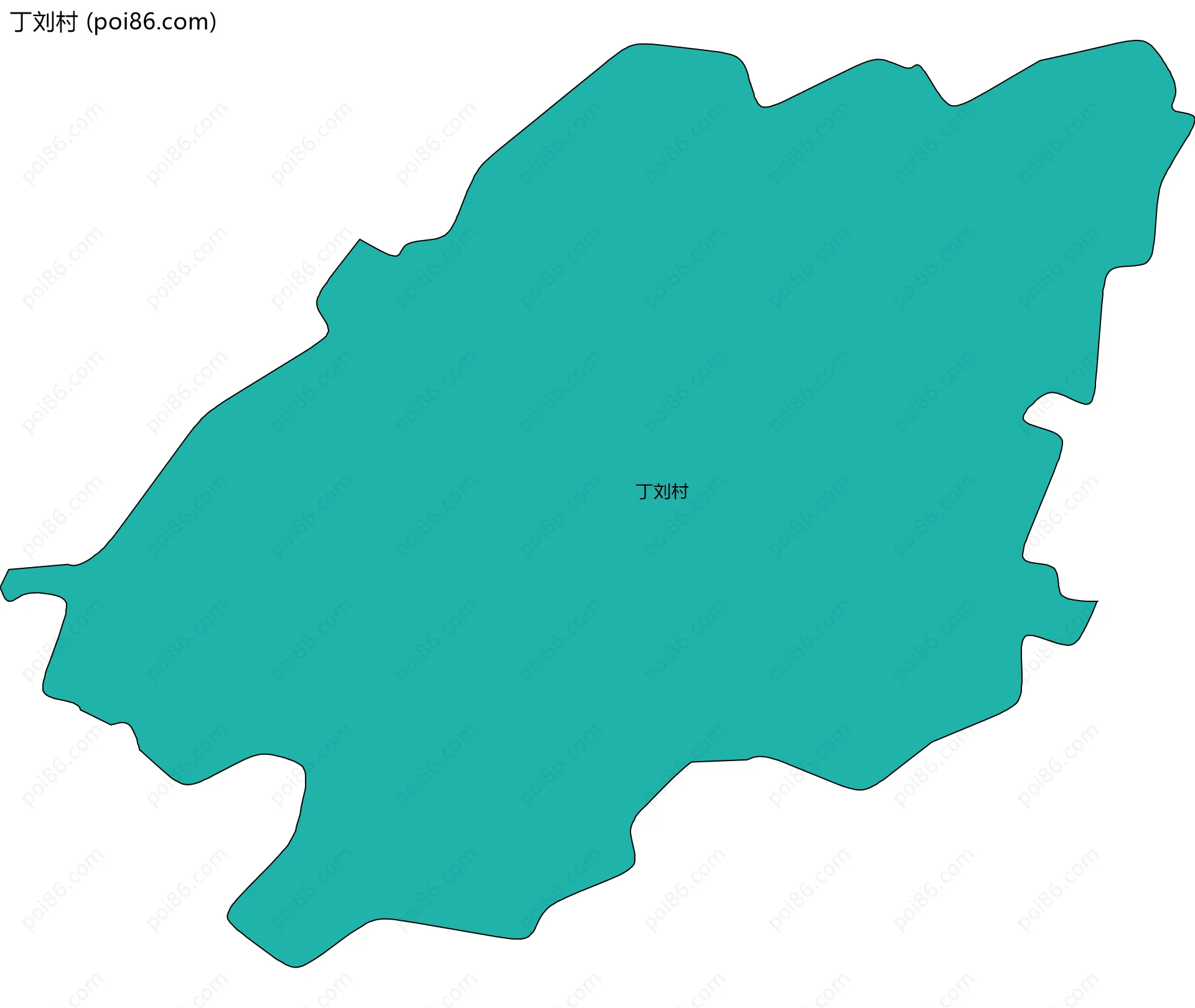 丁刘村边界地图