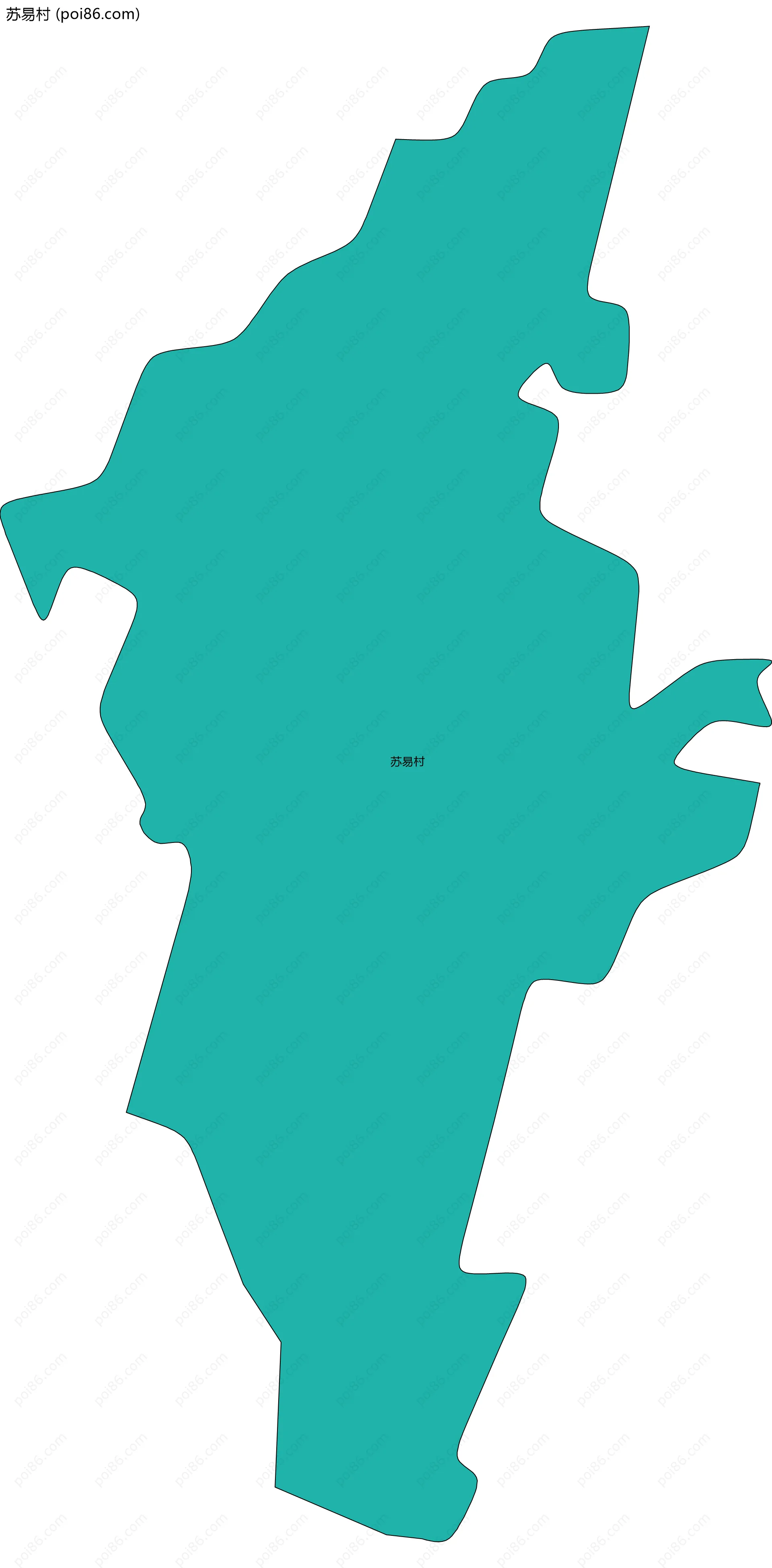 苏易村边界地图