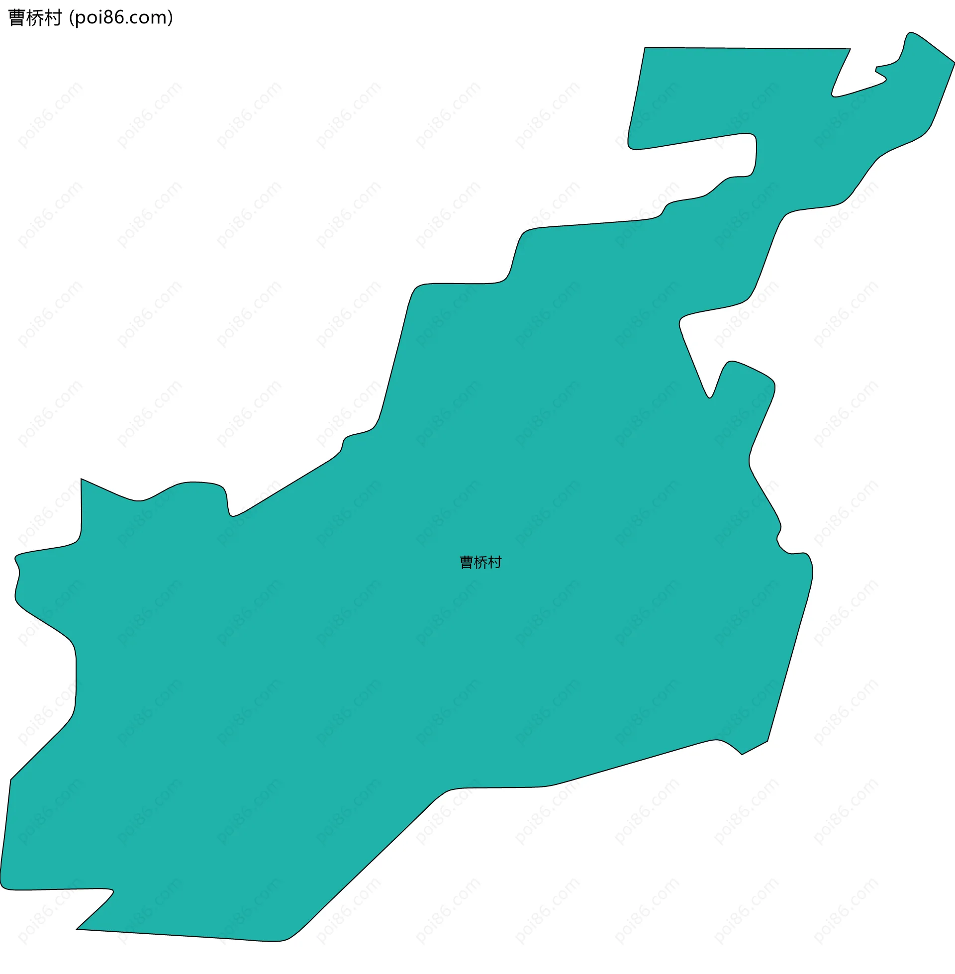 曹桥村边界地图