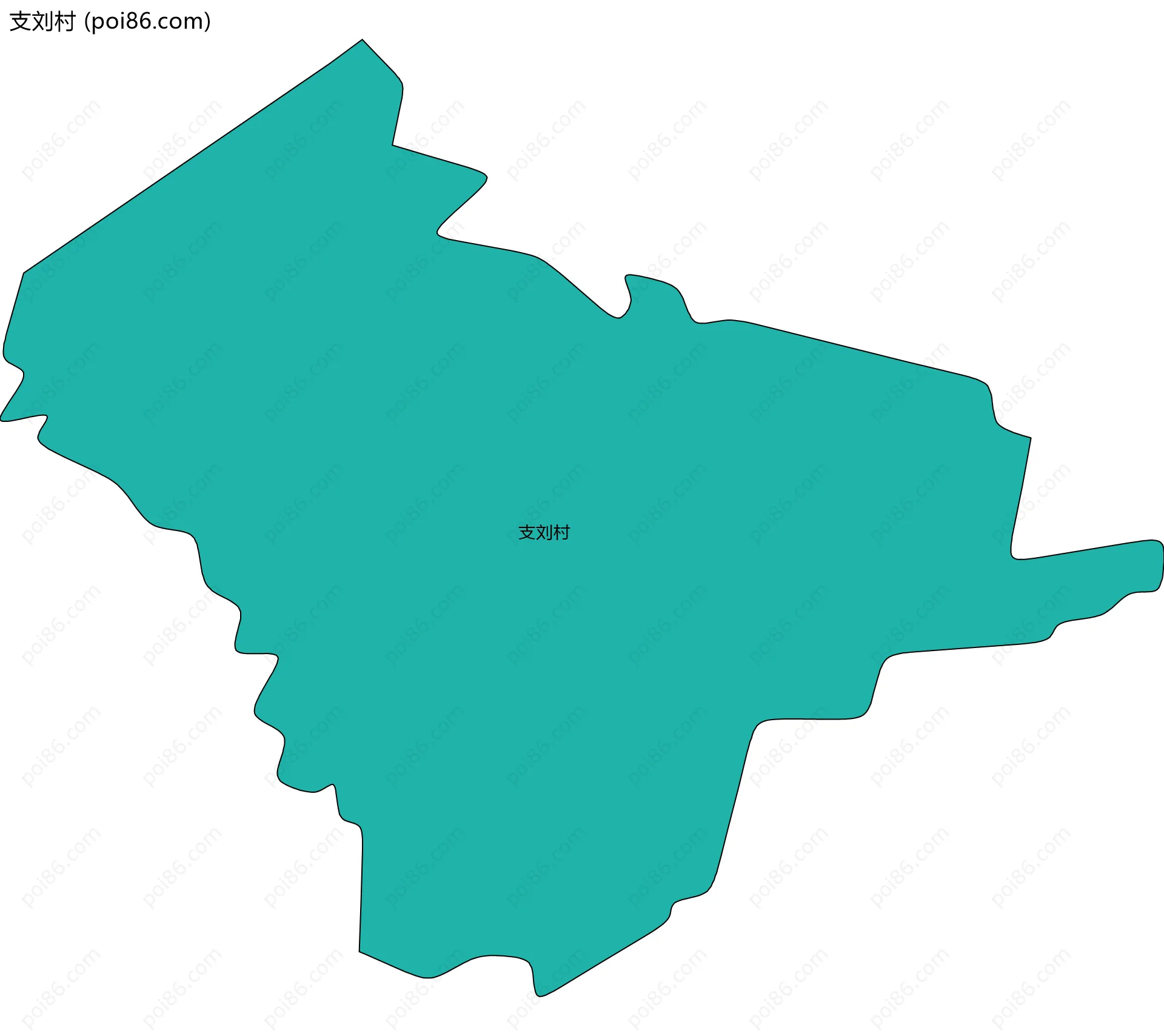 支刘村边界地图