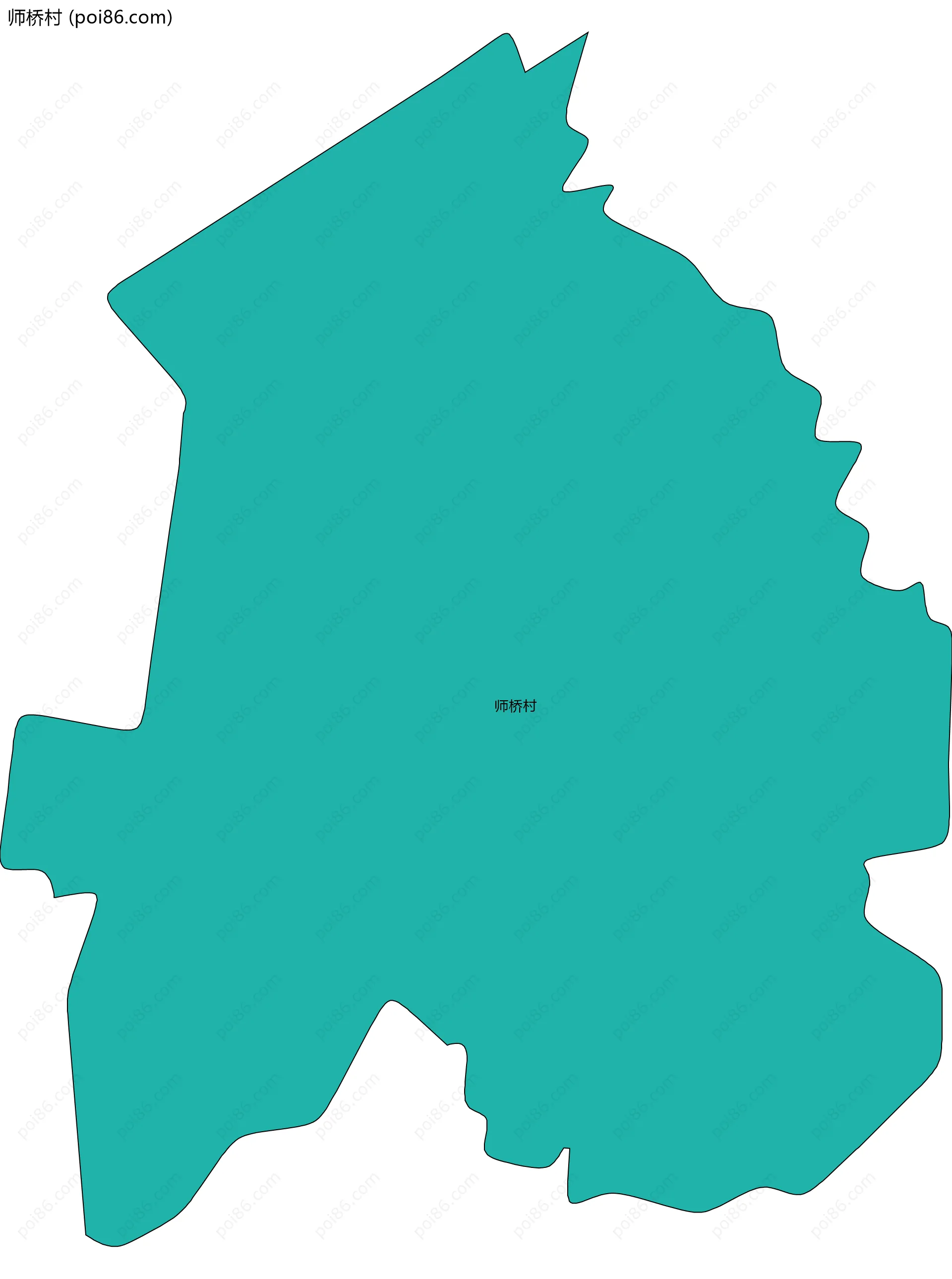 师桥村边界地图