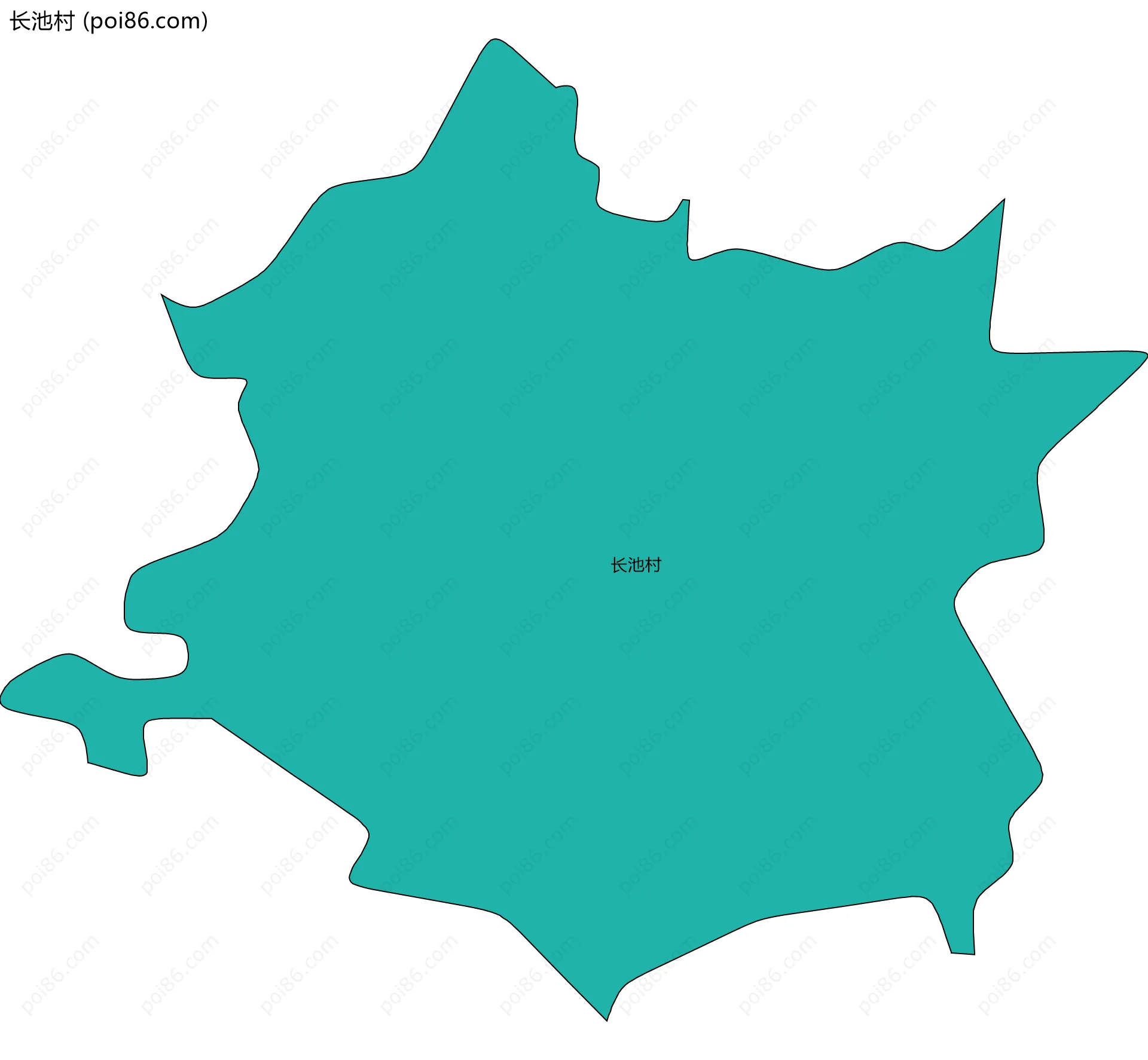 长池村边界地图