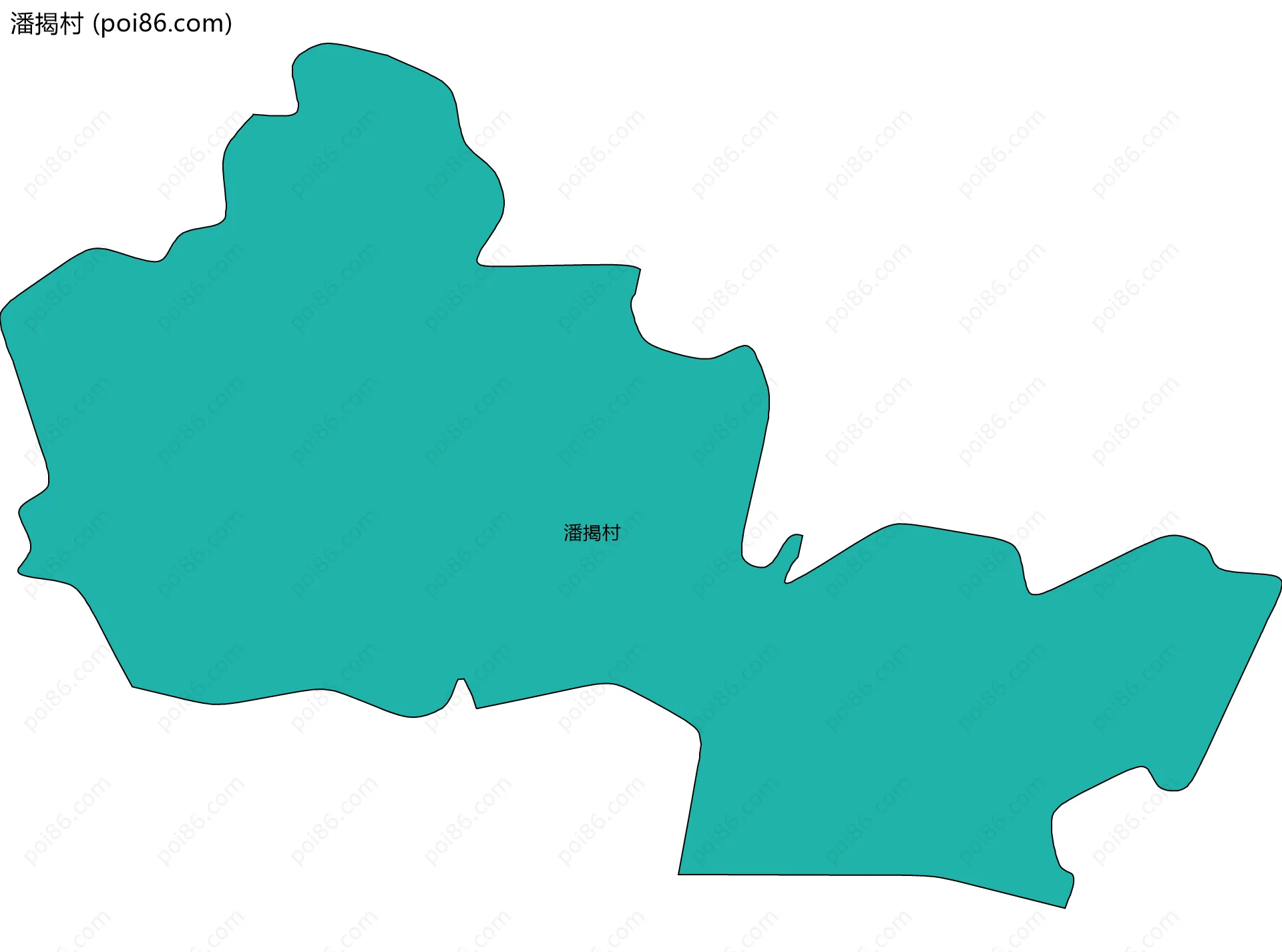 潘揭村边界地图