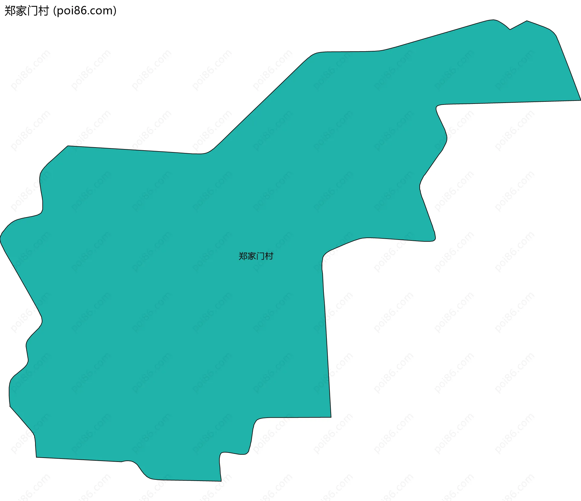 郑家门村边界地图
