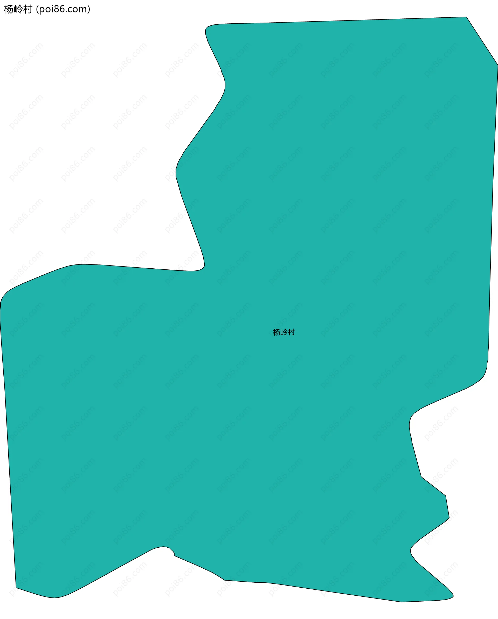 杨岭村边界地图