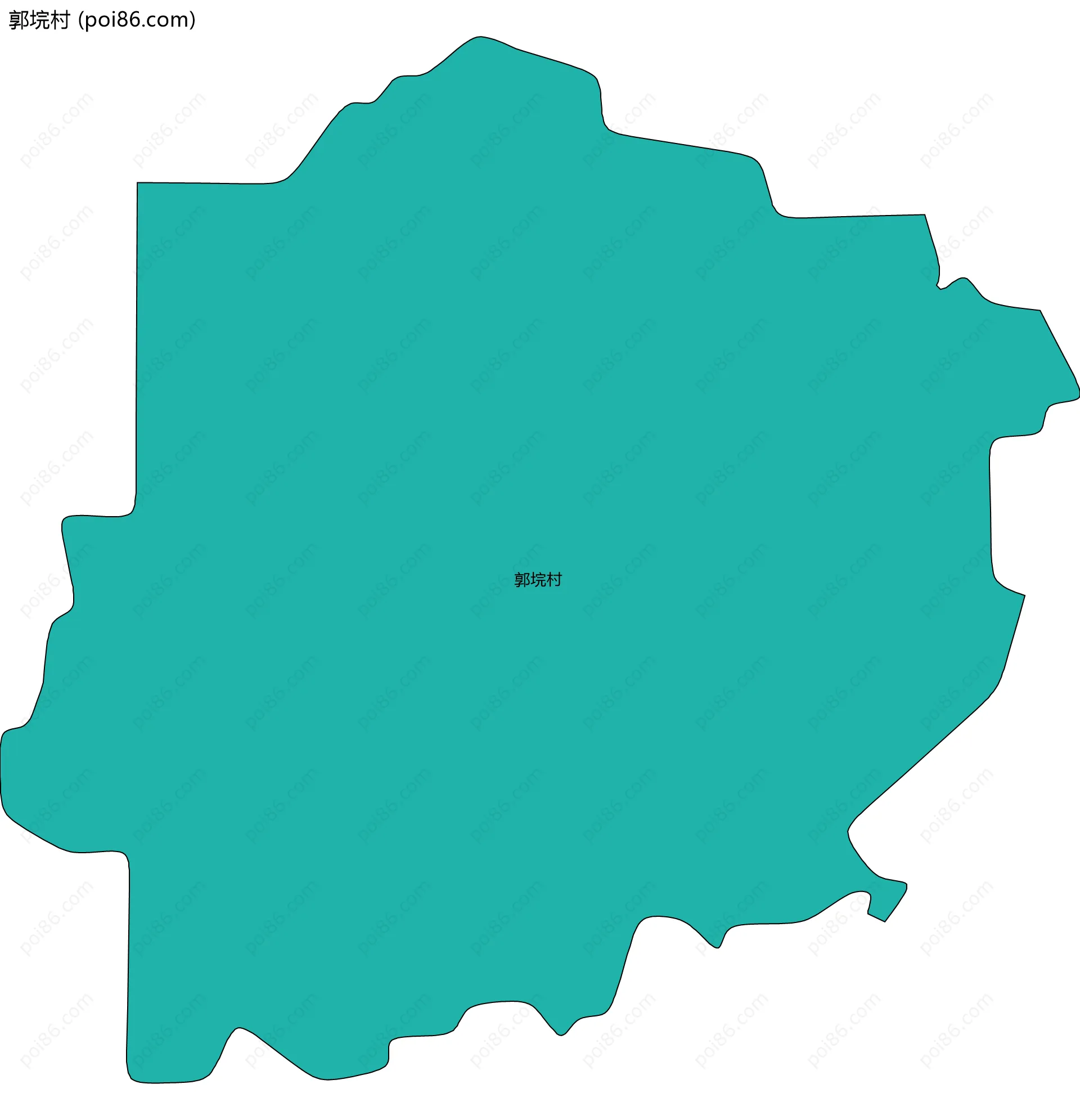 郭垸村边界地图