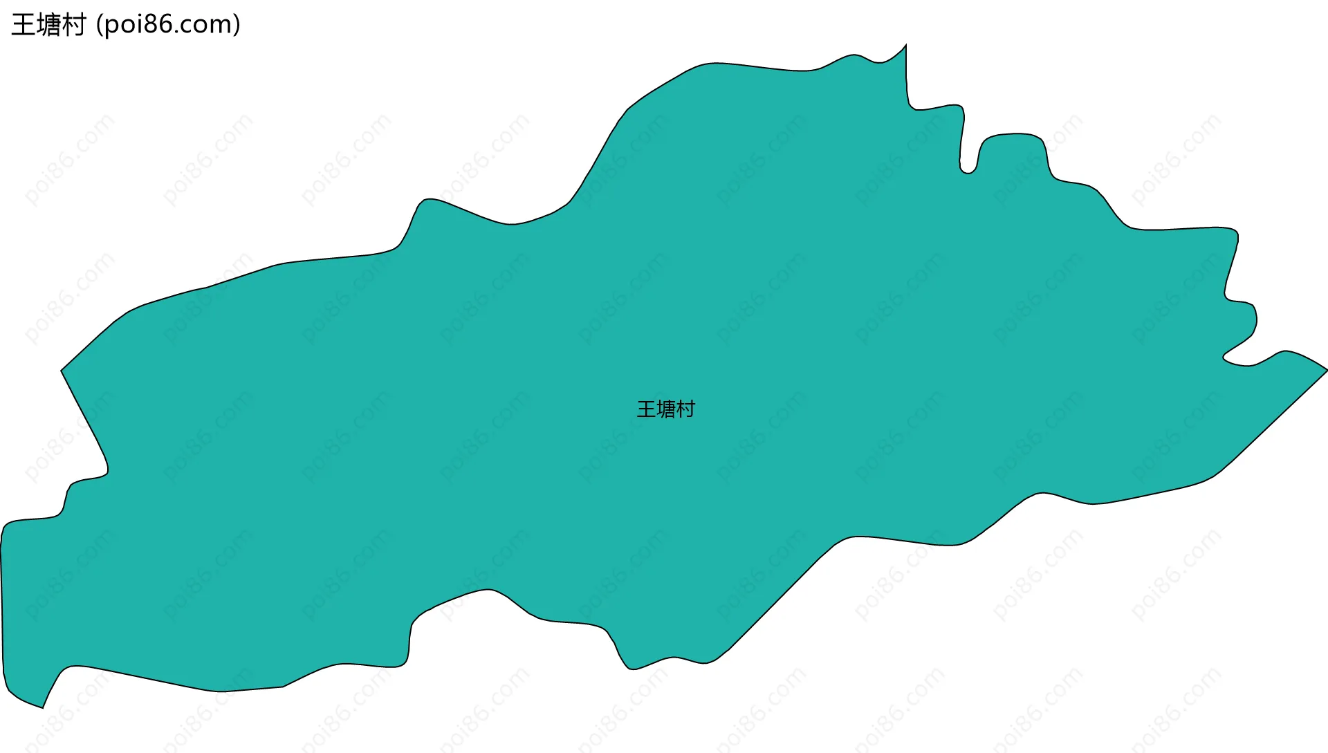 王塘村边界地图