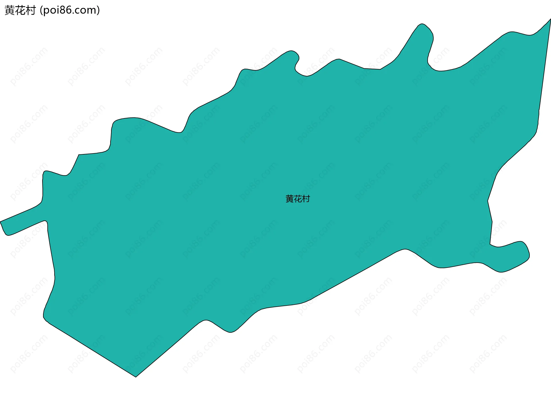 黄花村边界地图
