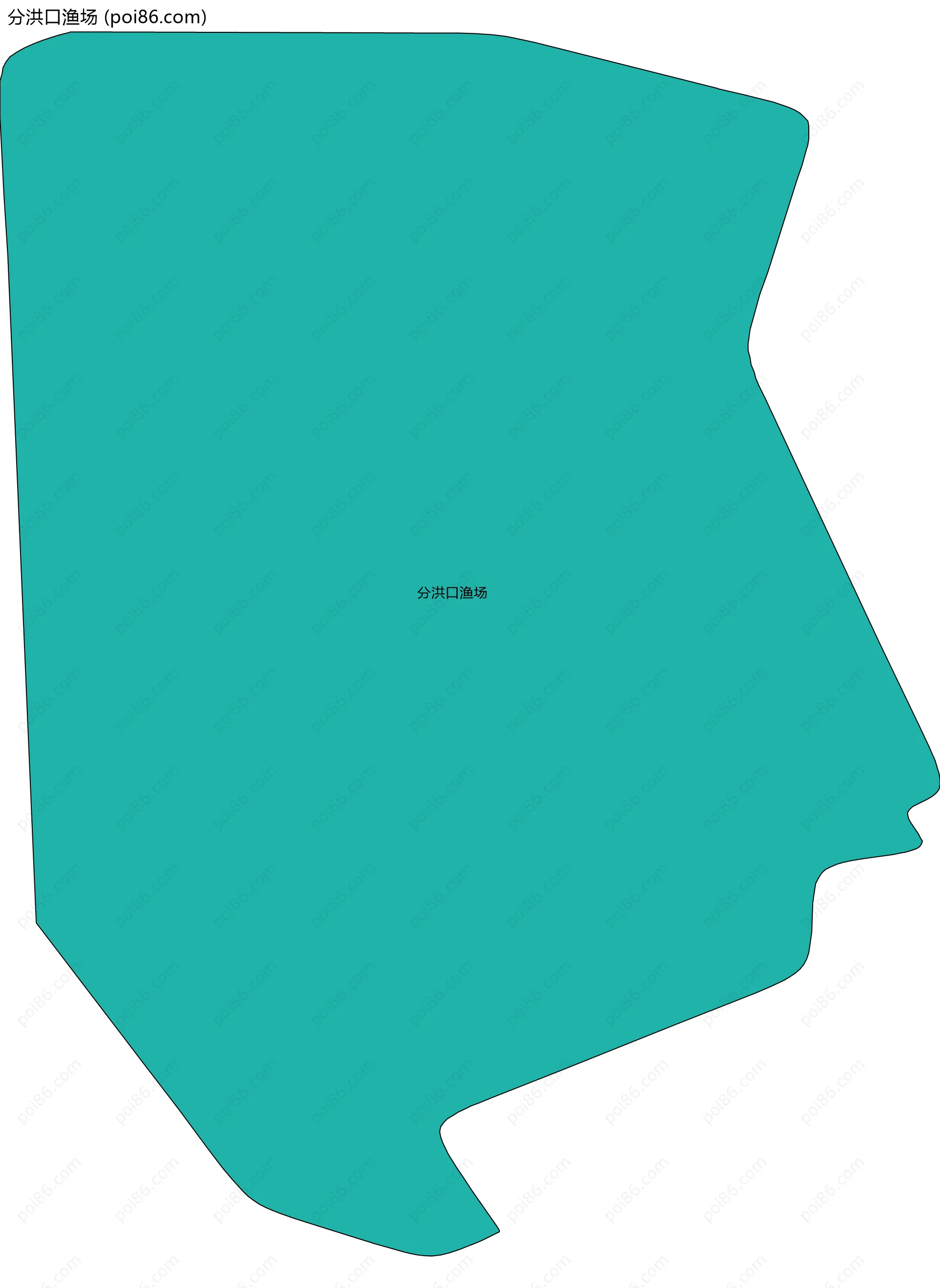 分洪口渔场边界地图