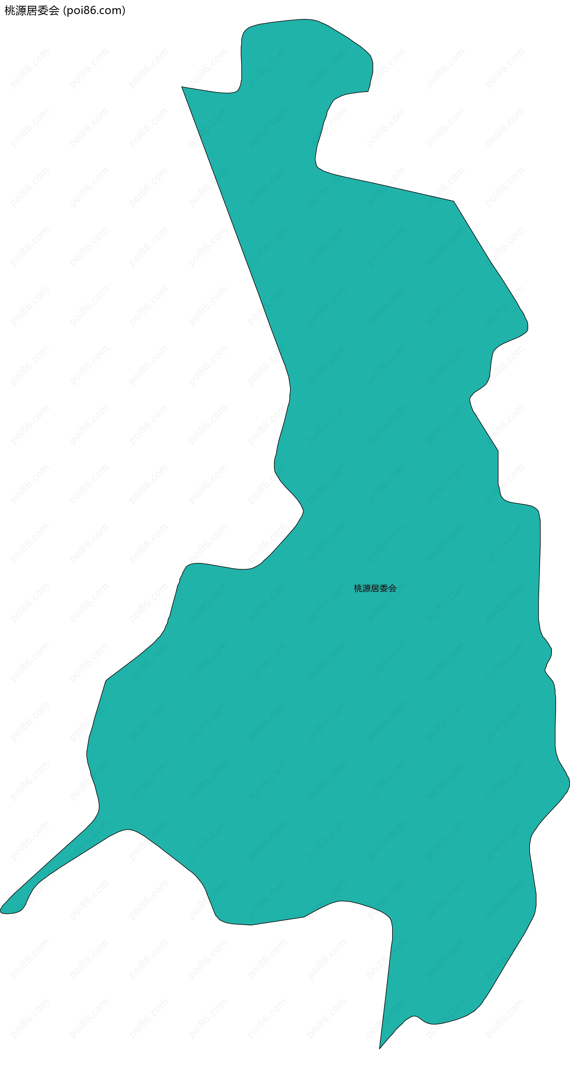 桃源居委会边界地图