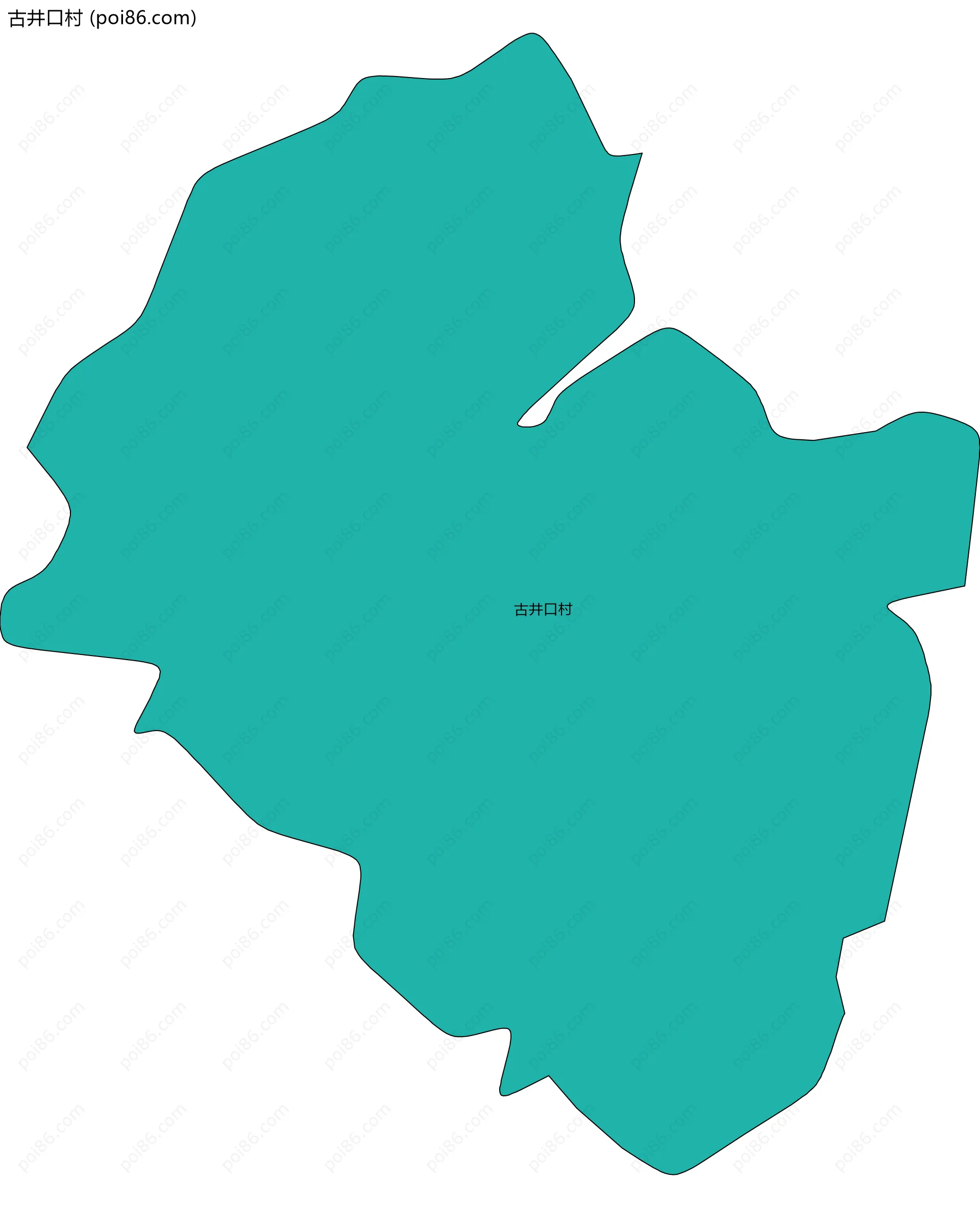 古井口村边界地图