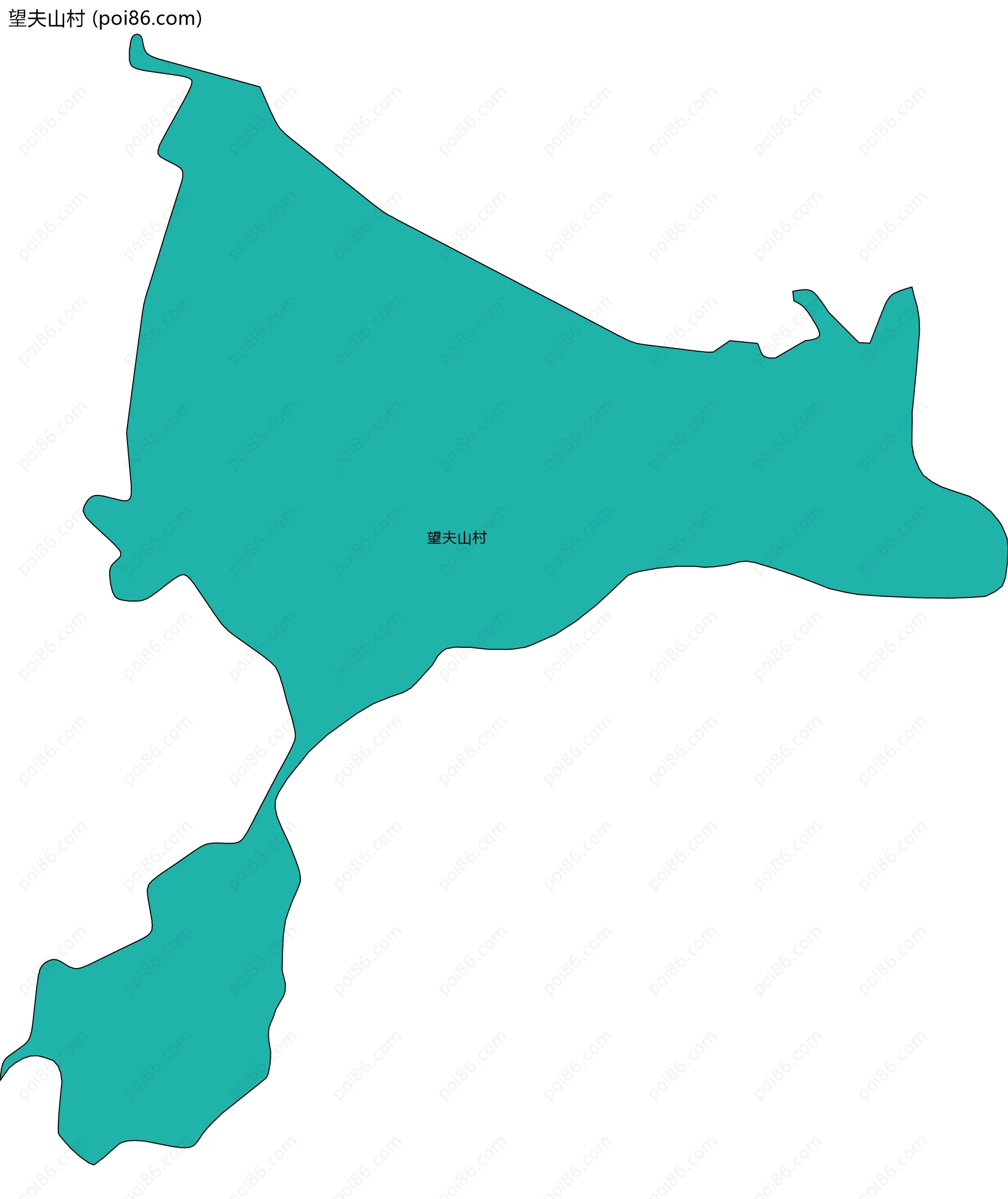 望夫山村边界地图