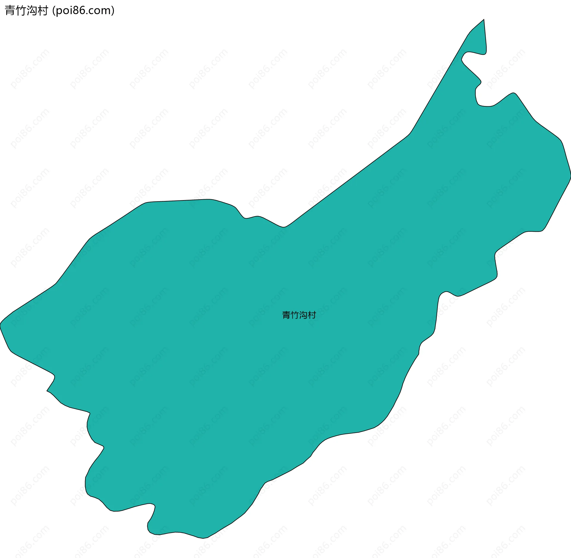 青竹沟村边界地图