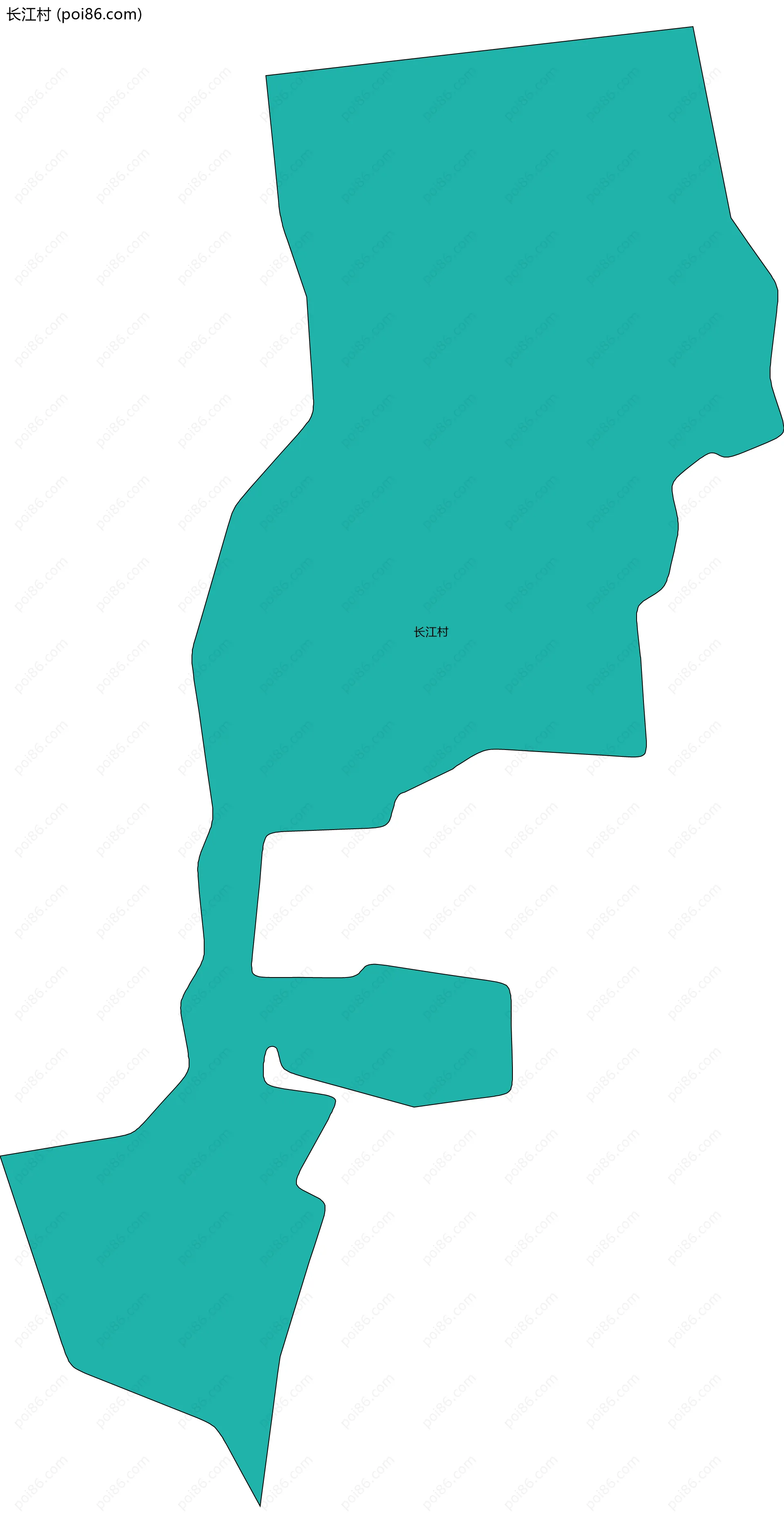 长江村边界地图