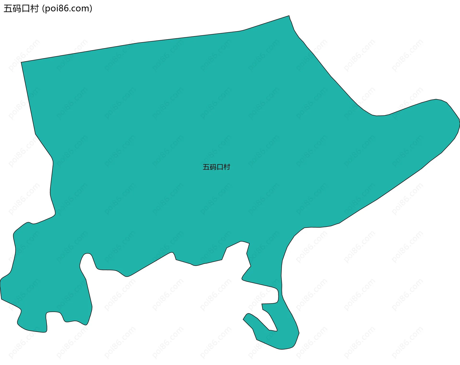五码口村边界地图