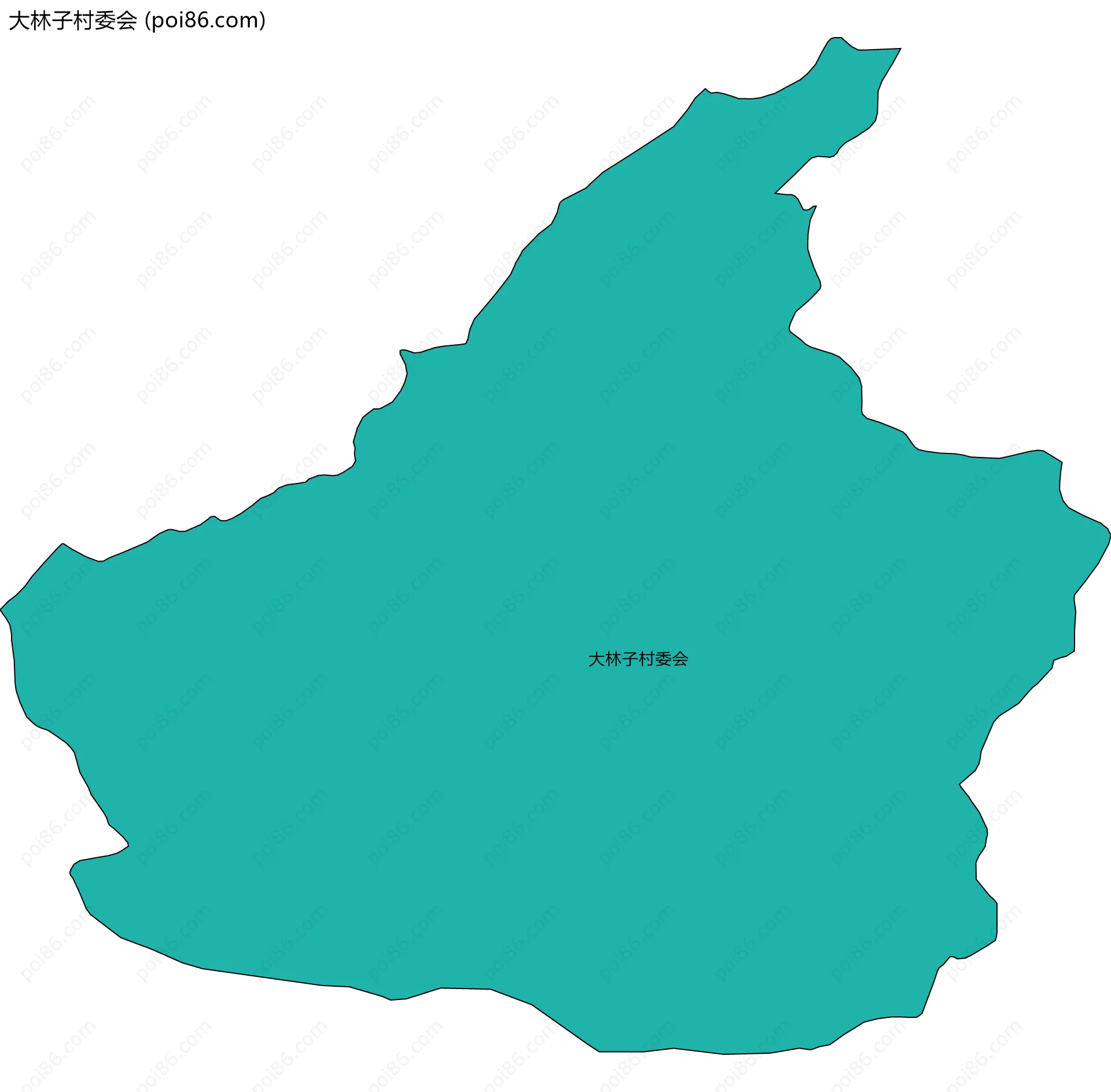 大林子村委会边界地图