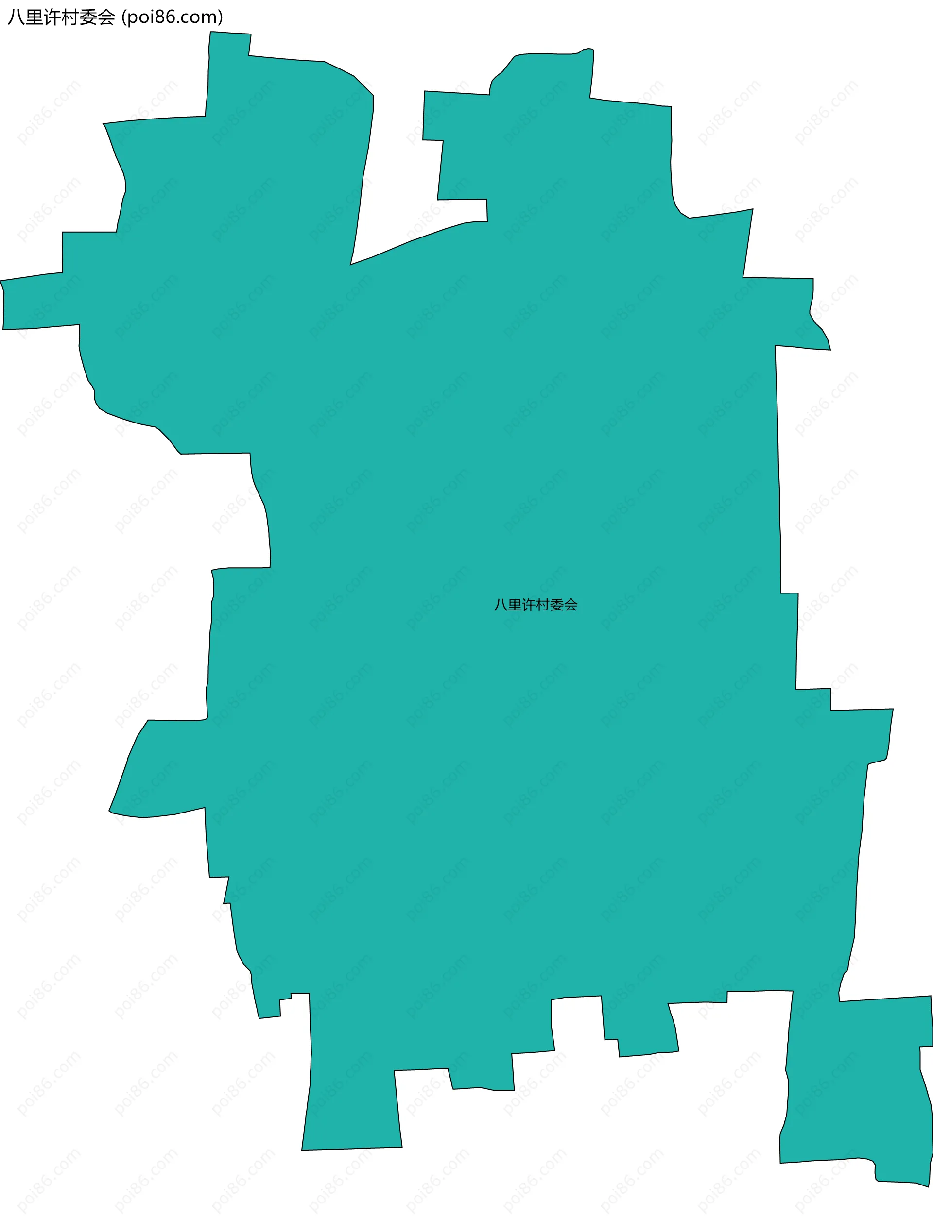 八里许村委会边界地图