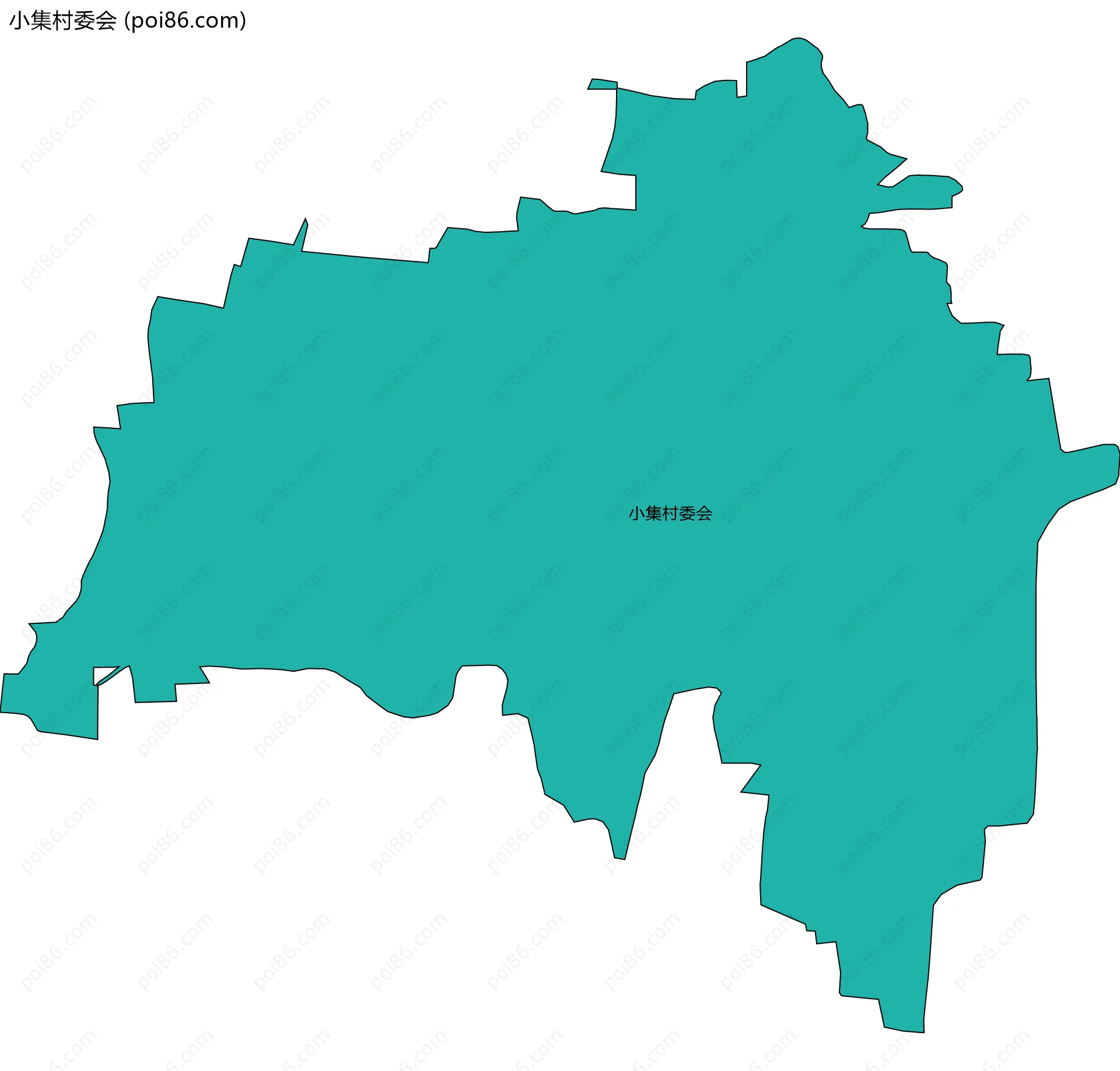 小集村委会边界地图