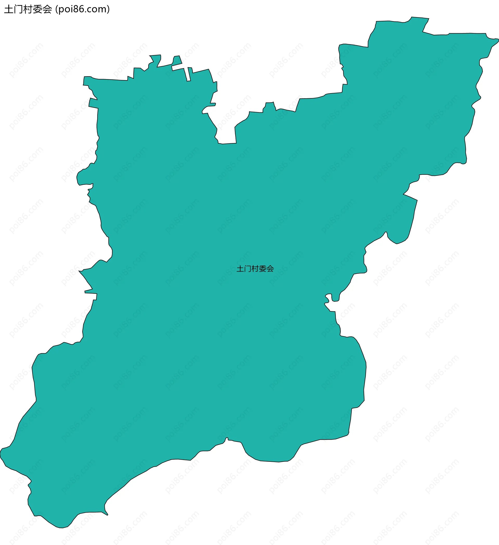 土门村委会边界地图